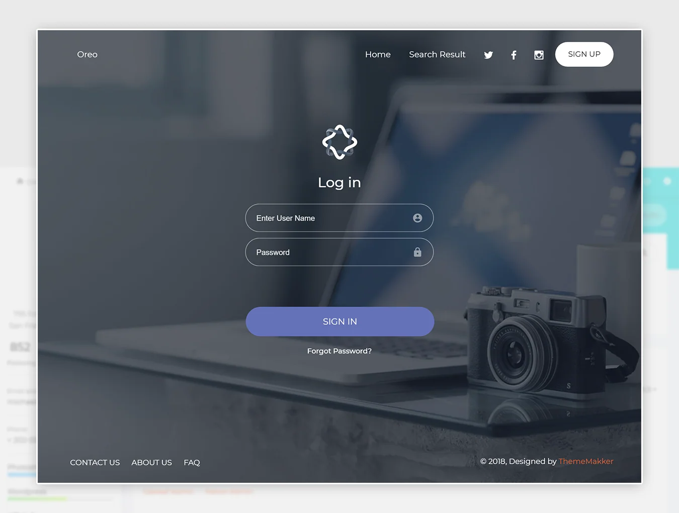 Oreo - HTML Admin Dashboard Template 4