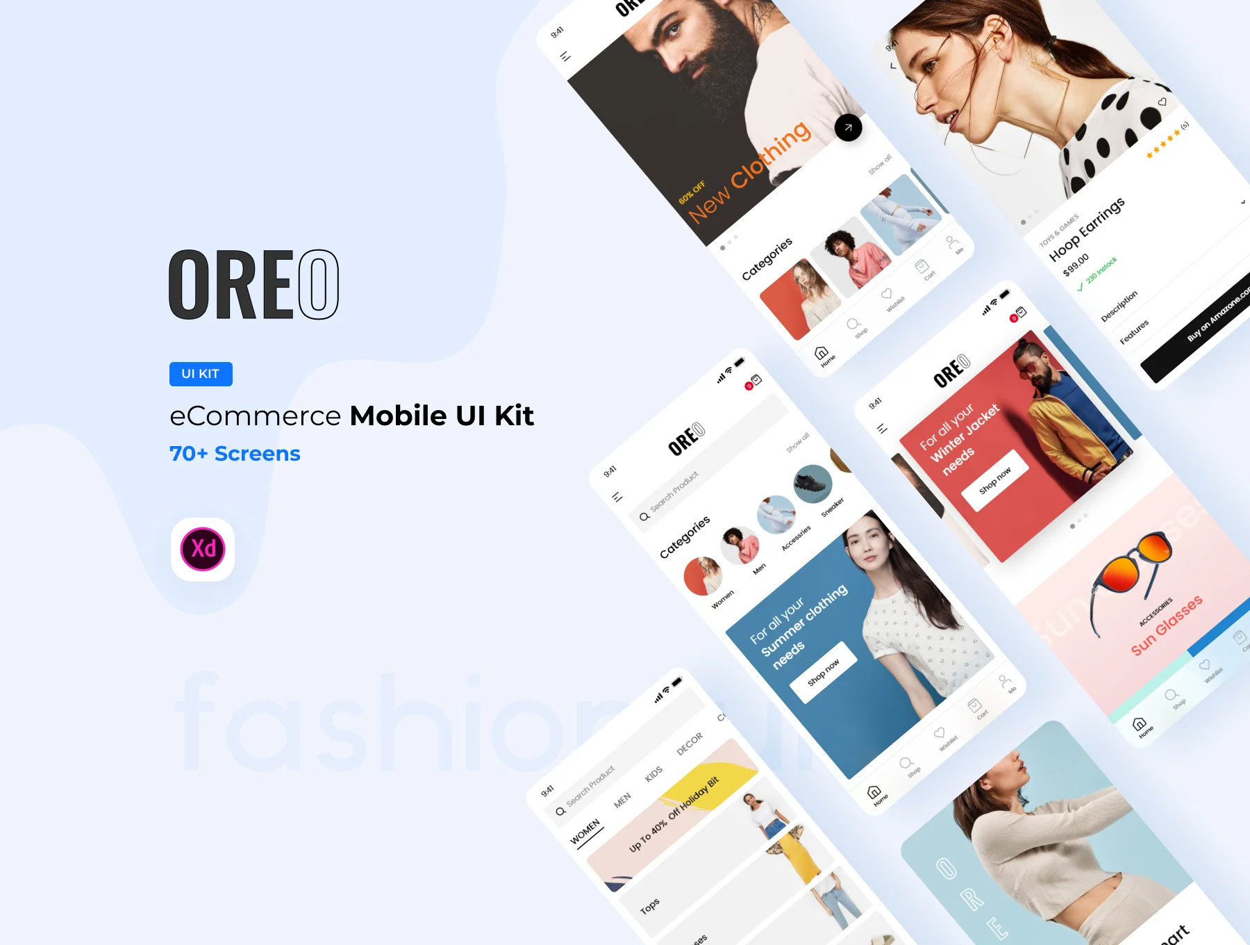 Oreo eCommerce Mobile UI Kit