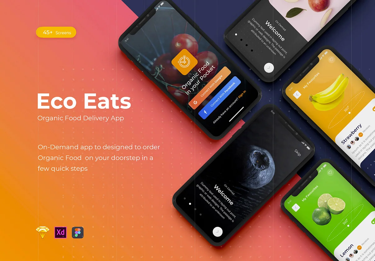 Organic Food Order App Design