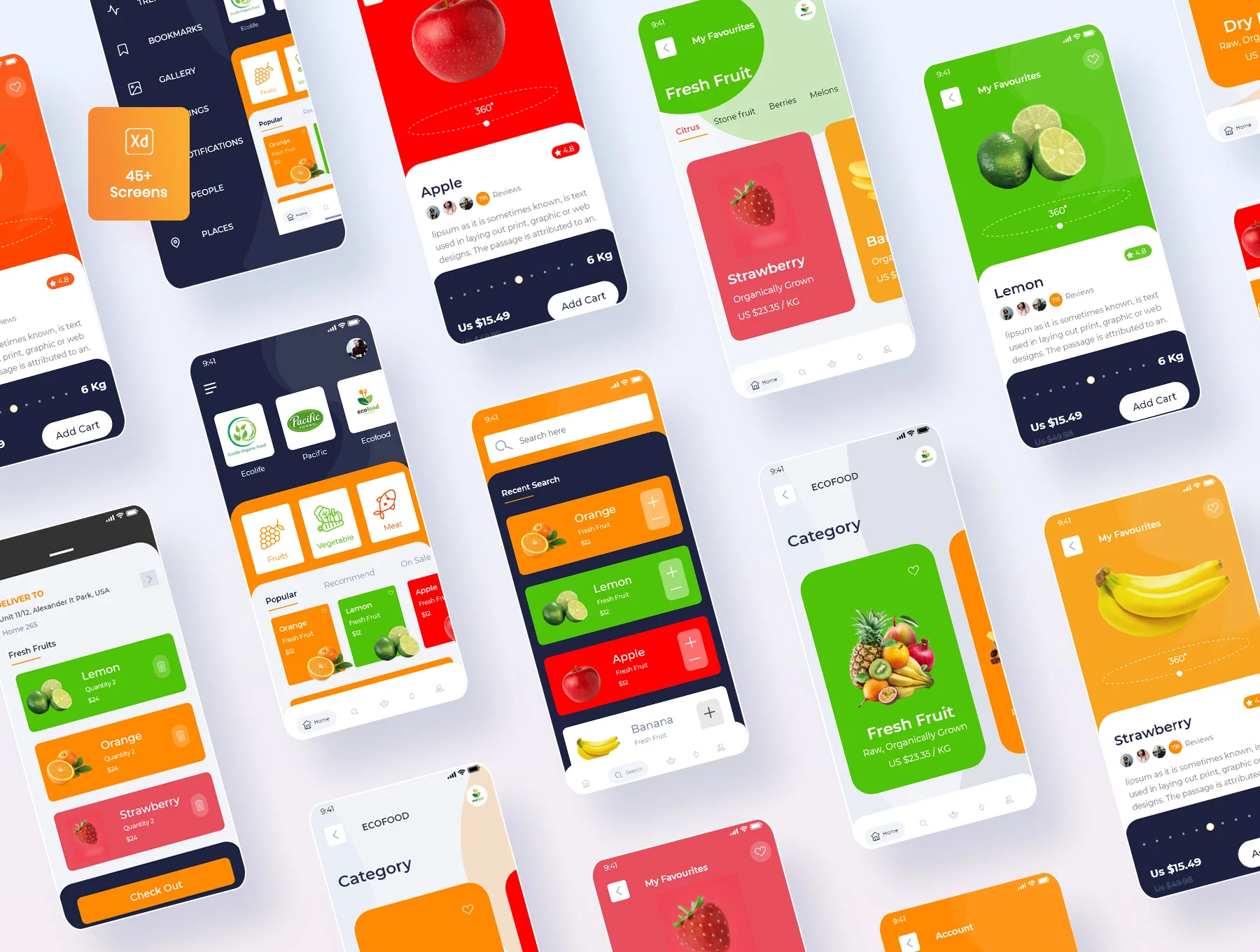 Organic Food Order App Design 2