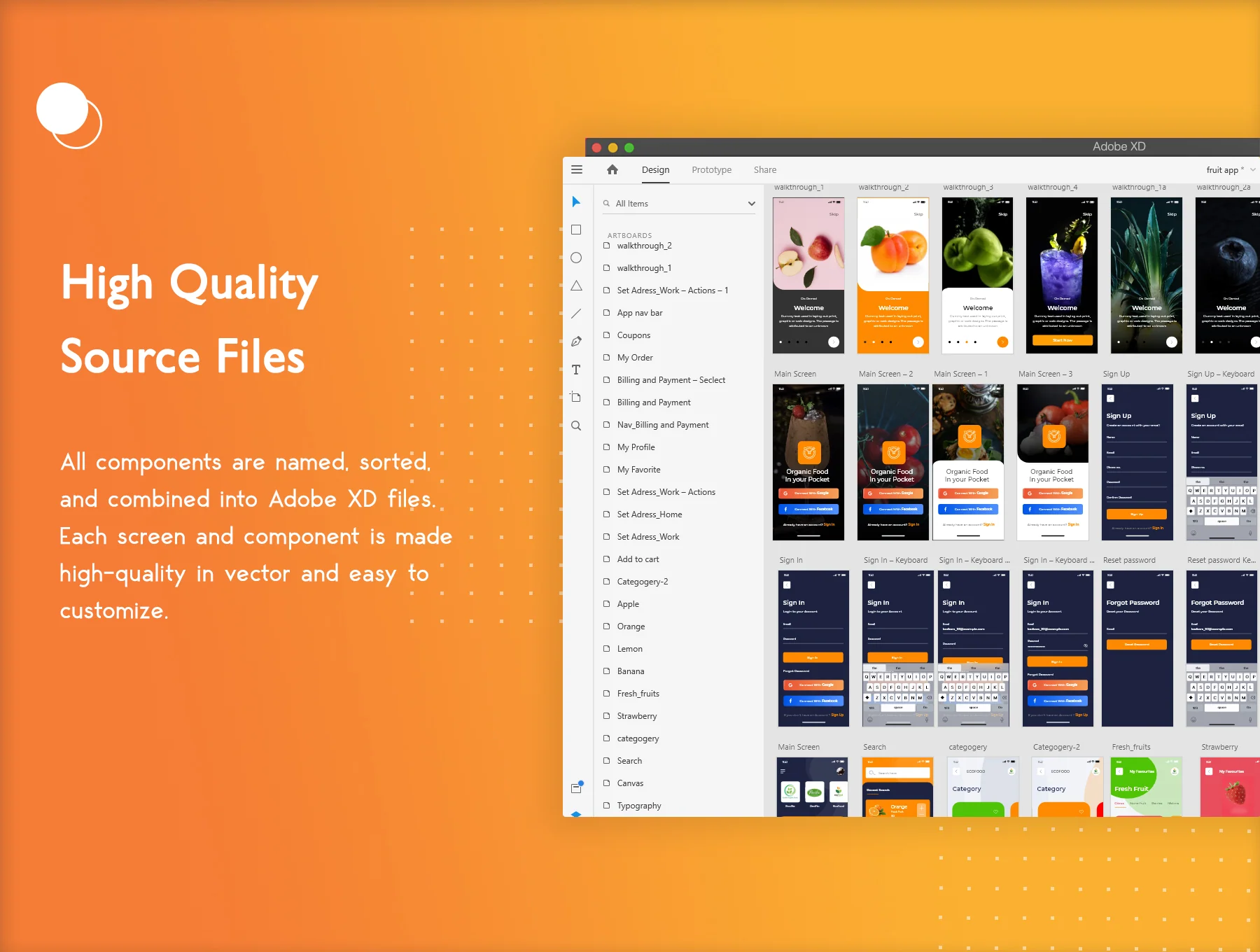 Organic Food Order App Design 3