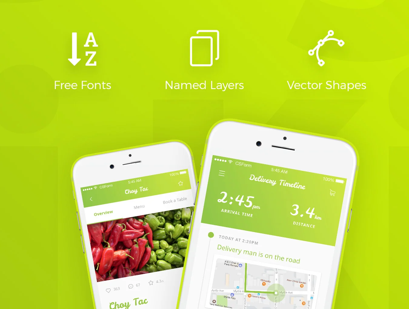 Organic Food UI Kit 3