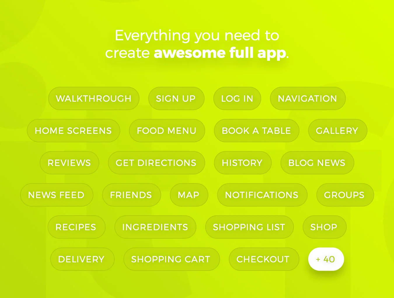 Organic Food UI Kit 4