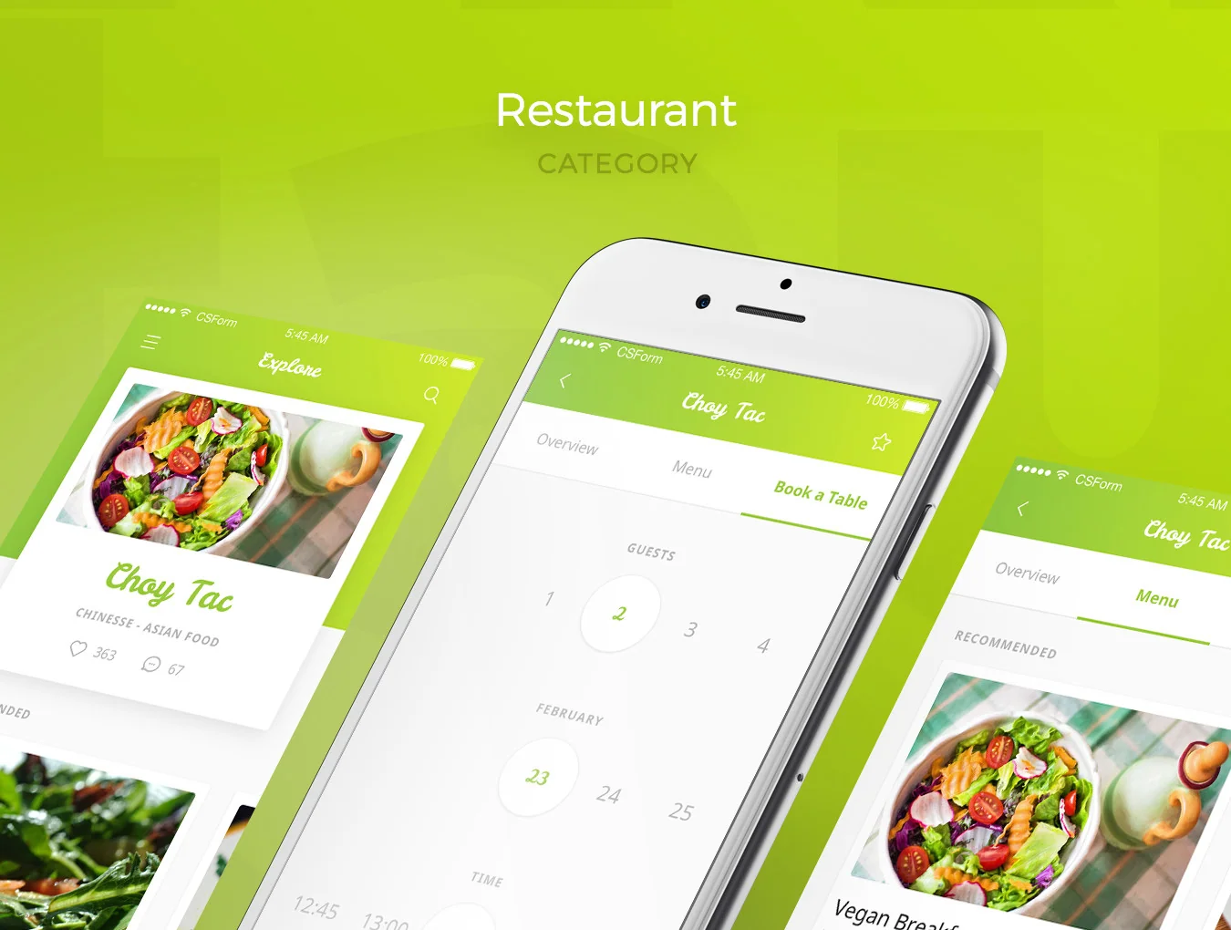 Organic Food UI Kit 5