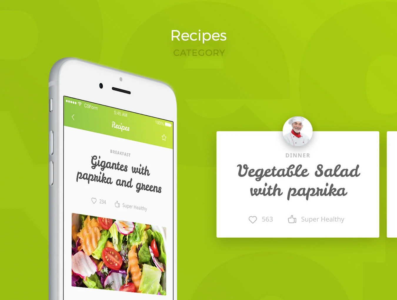 Organic Food UI Kit 7