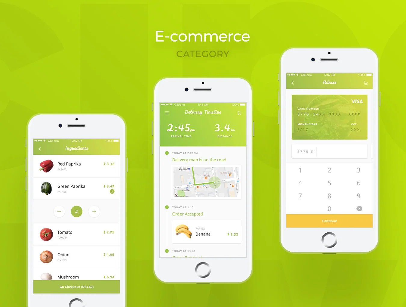 Organic Food UI Kit 8