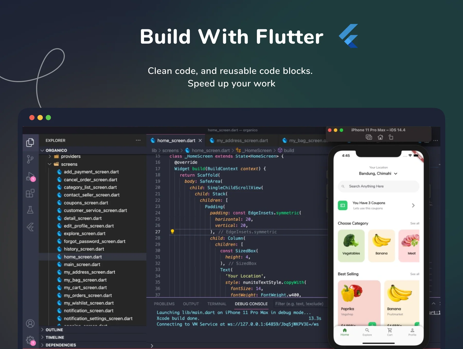 Organico Grocery App UI Kit (Design + Code) 3