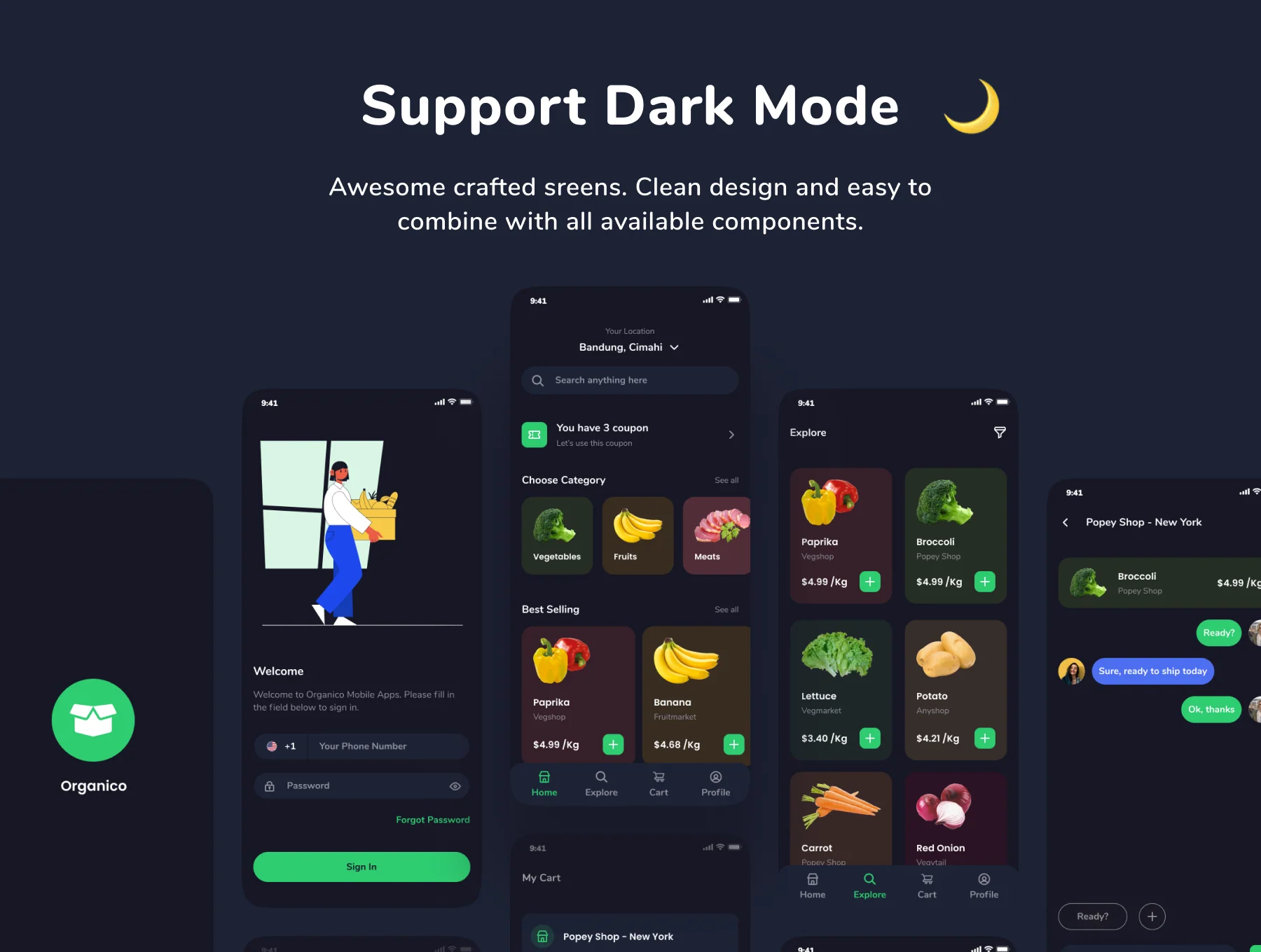 Organico Grocery App UI KIT 5
