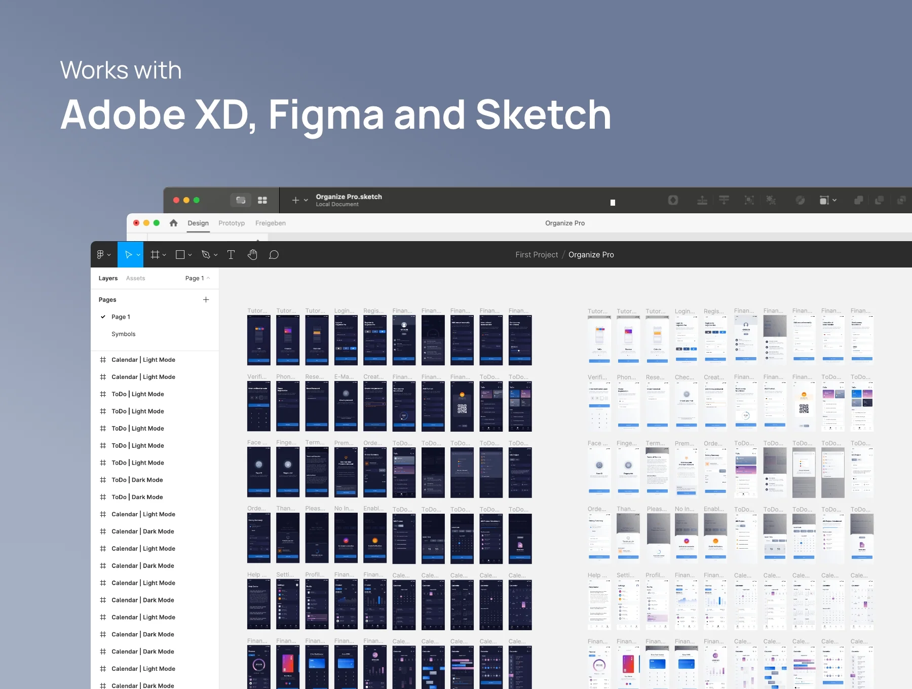 Finance, Calendar & To-Do App UI Kit – Organize Pro 3