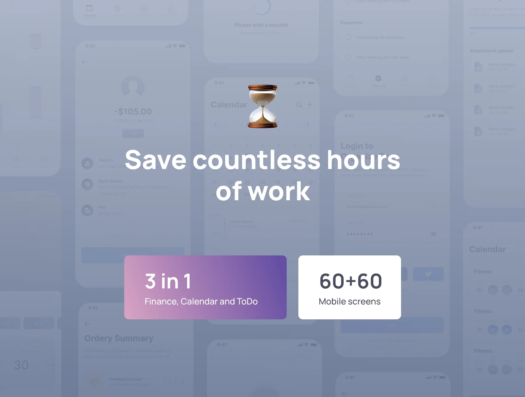 Finance, Calendar & To-Do App UI Kit – Organize Pro 6