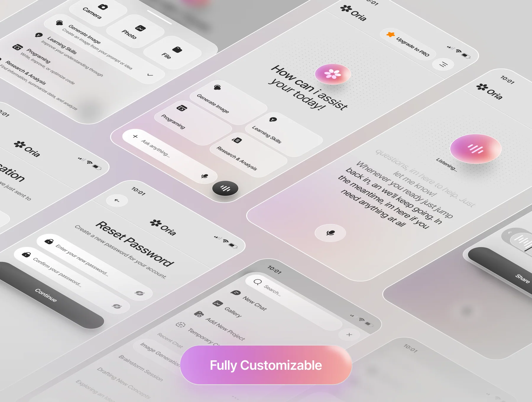 Oria - AI Assistant UI Kit 4