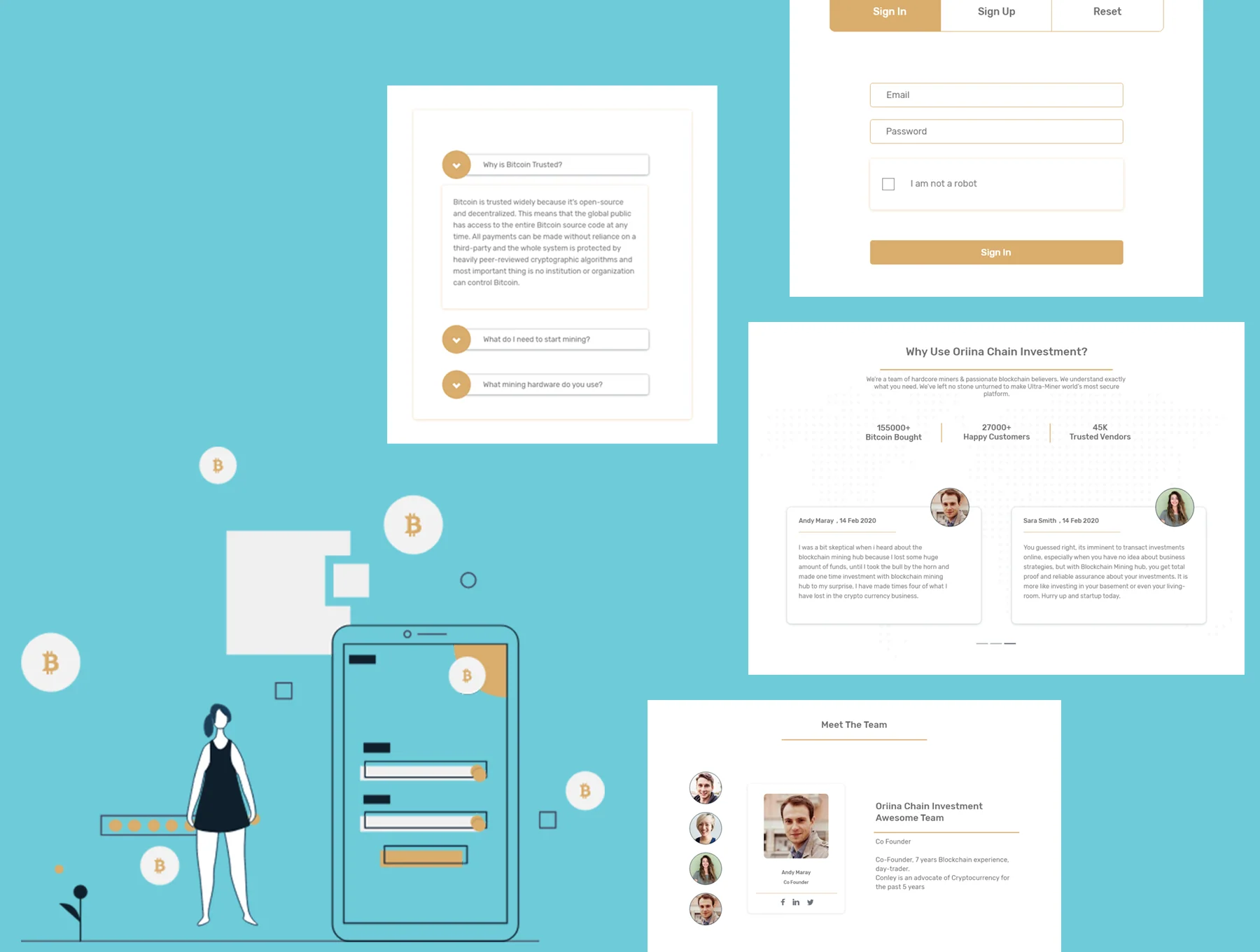 Orina Chain Investment  Ui kit 3
