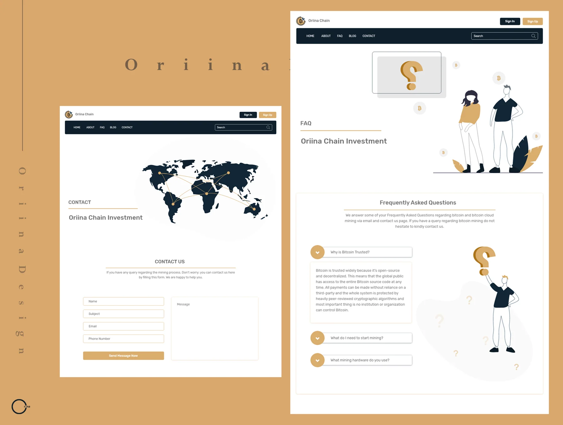 Orina Chain Investment  Ui kit 4