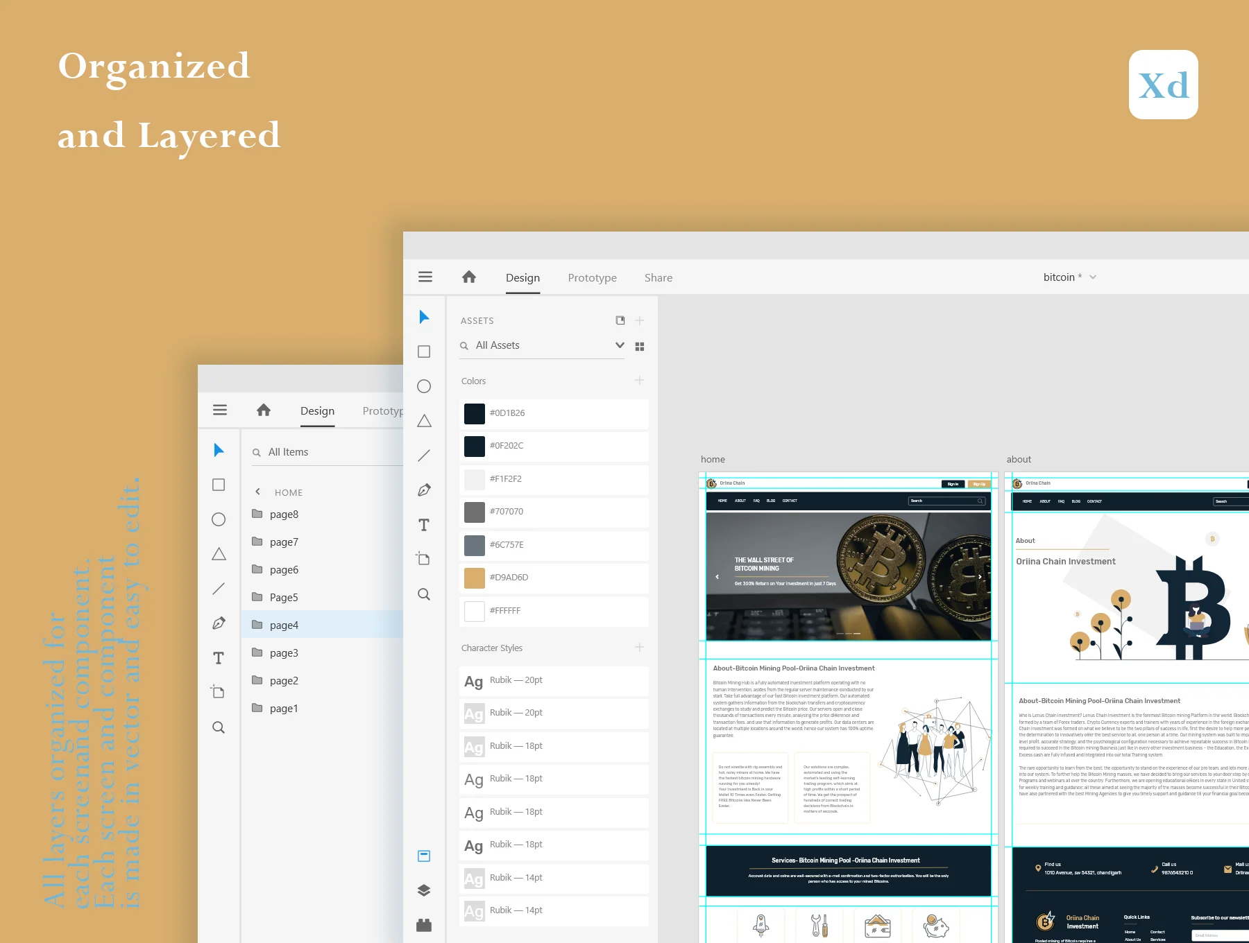 Orina Chain Investment  Ui kit 6