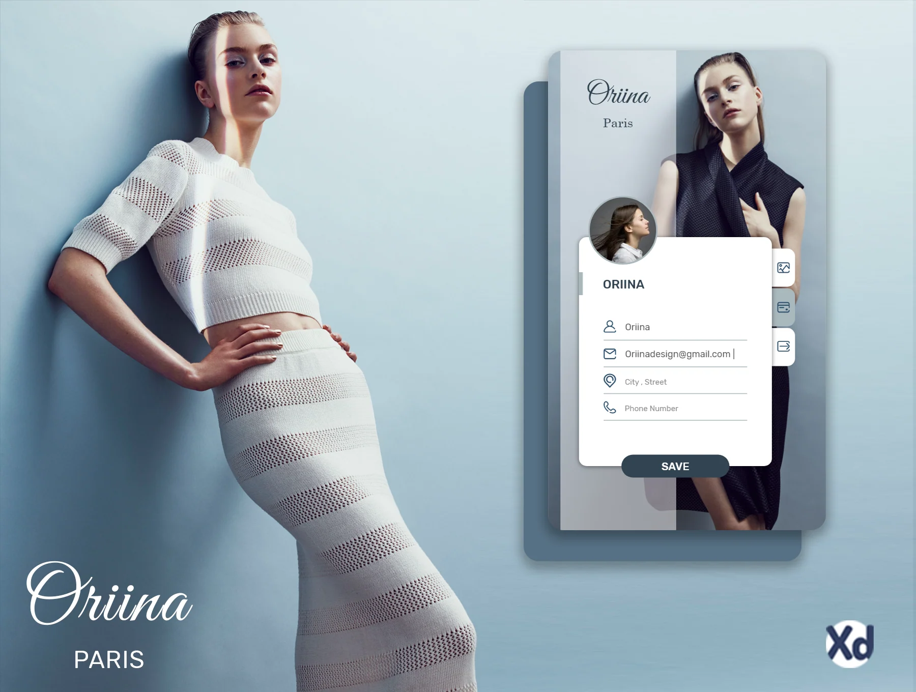 Oriina clothes shop Ui kit 3