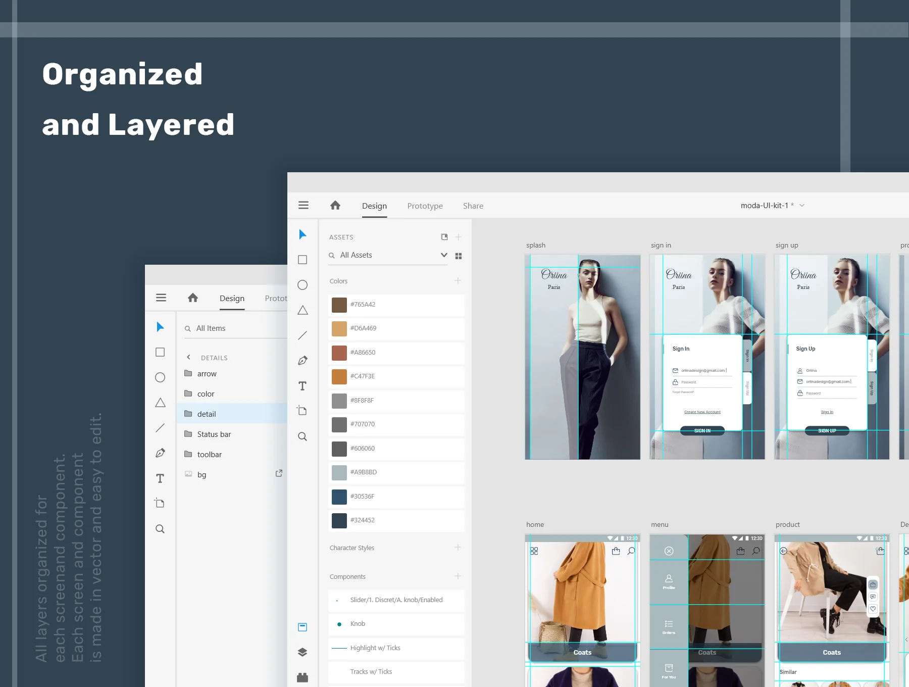 Oriina clothes shop Ui kit 4