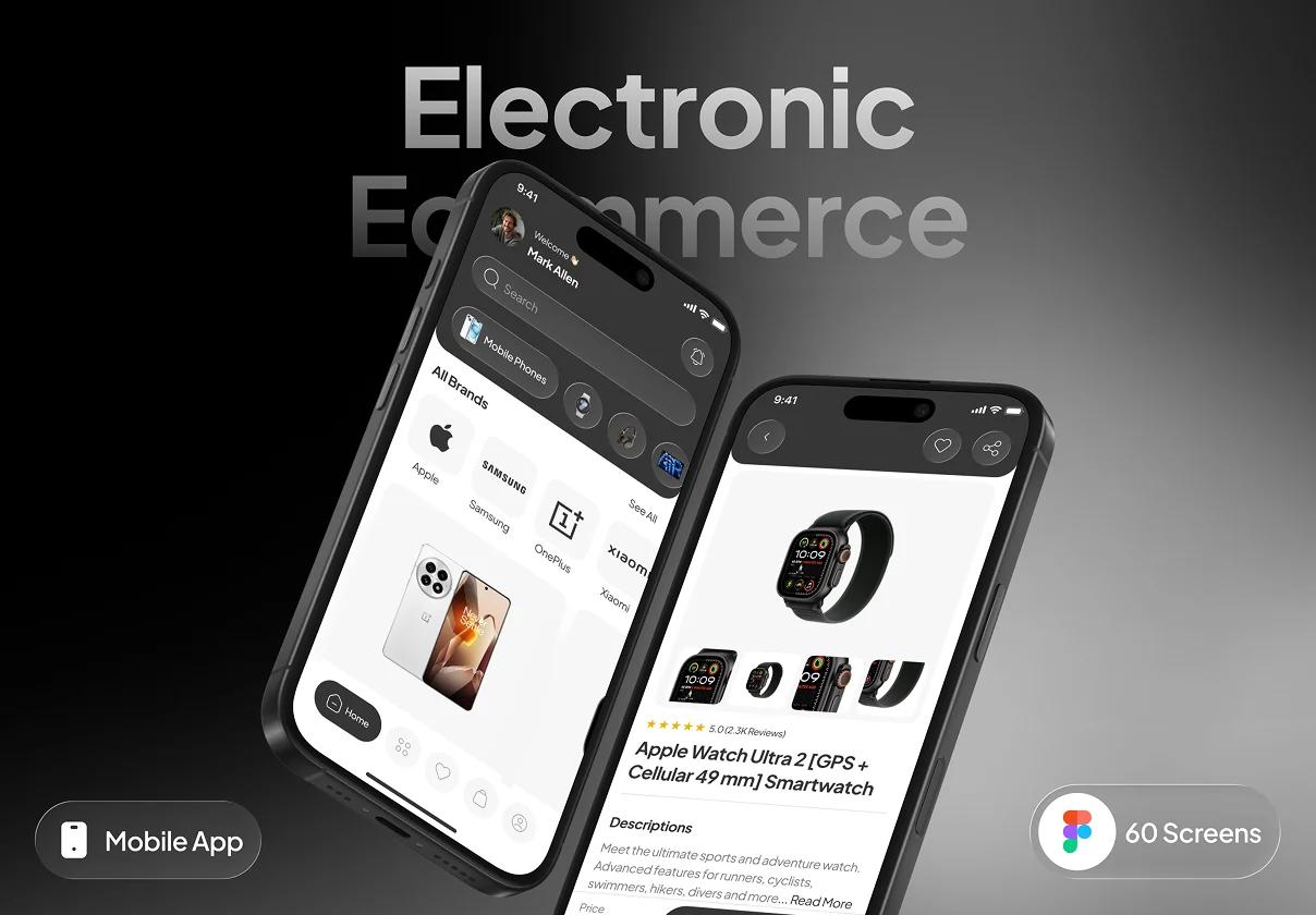 Orion - Electronic Ecommerce App UI Kit