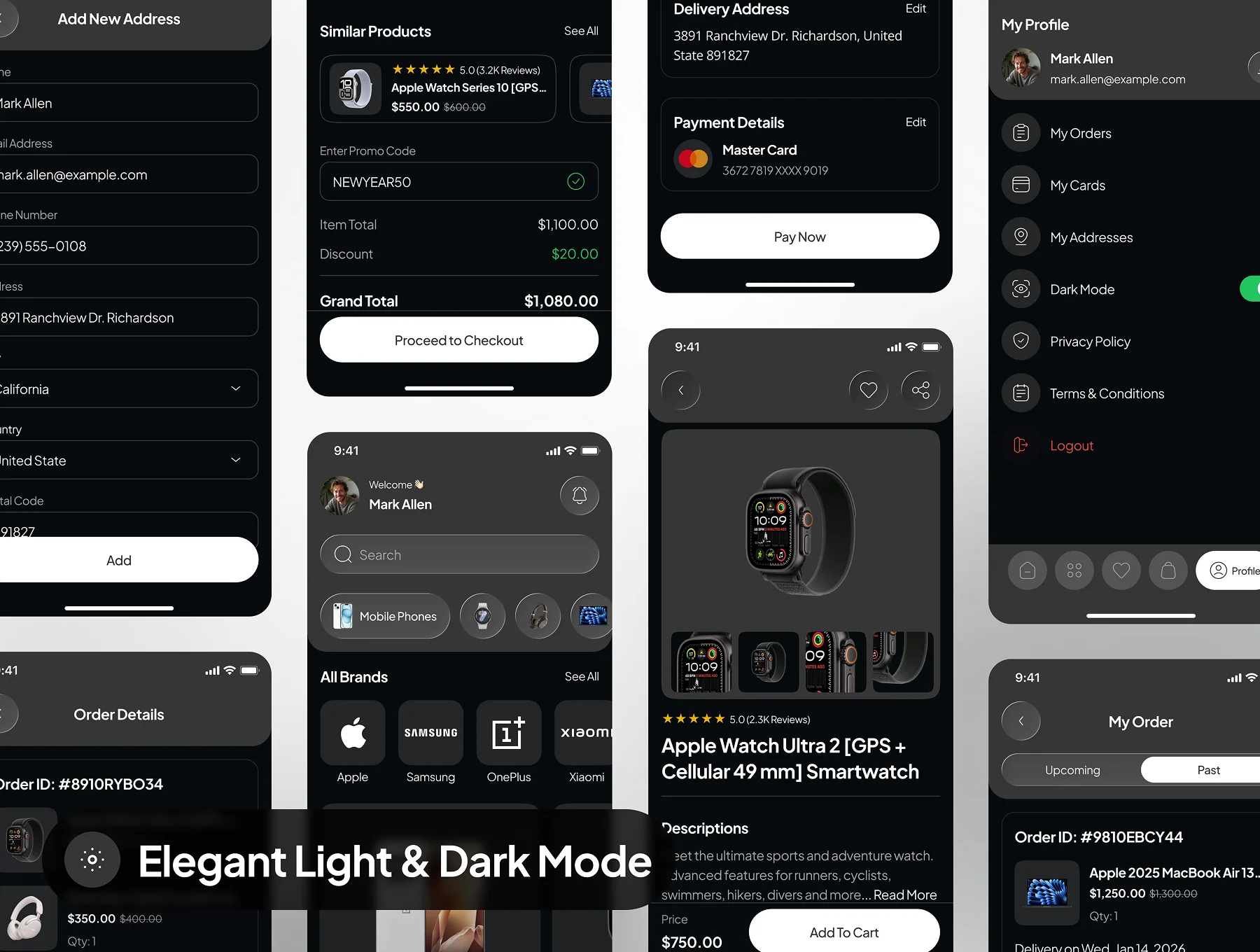 Orion - Electronic Ecommerce App UI Kit 8