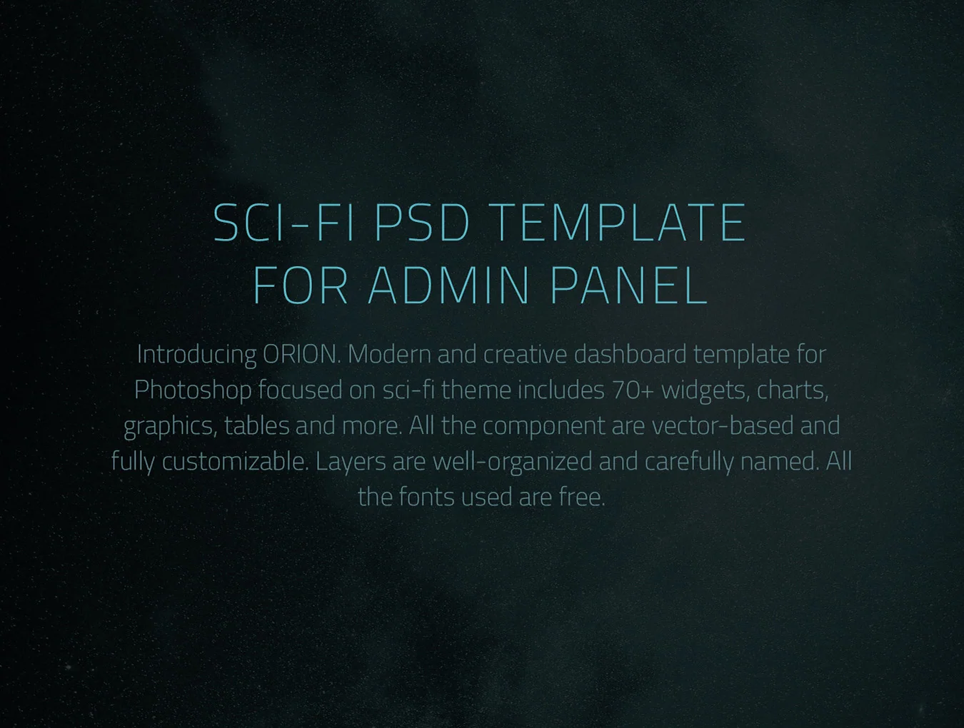 Orion Sci-Fi Dashboard 2