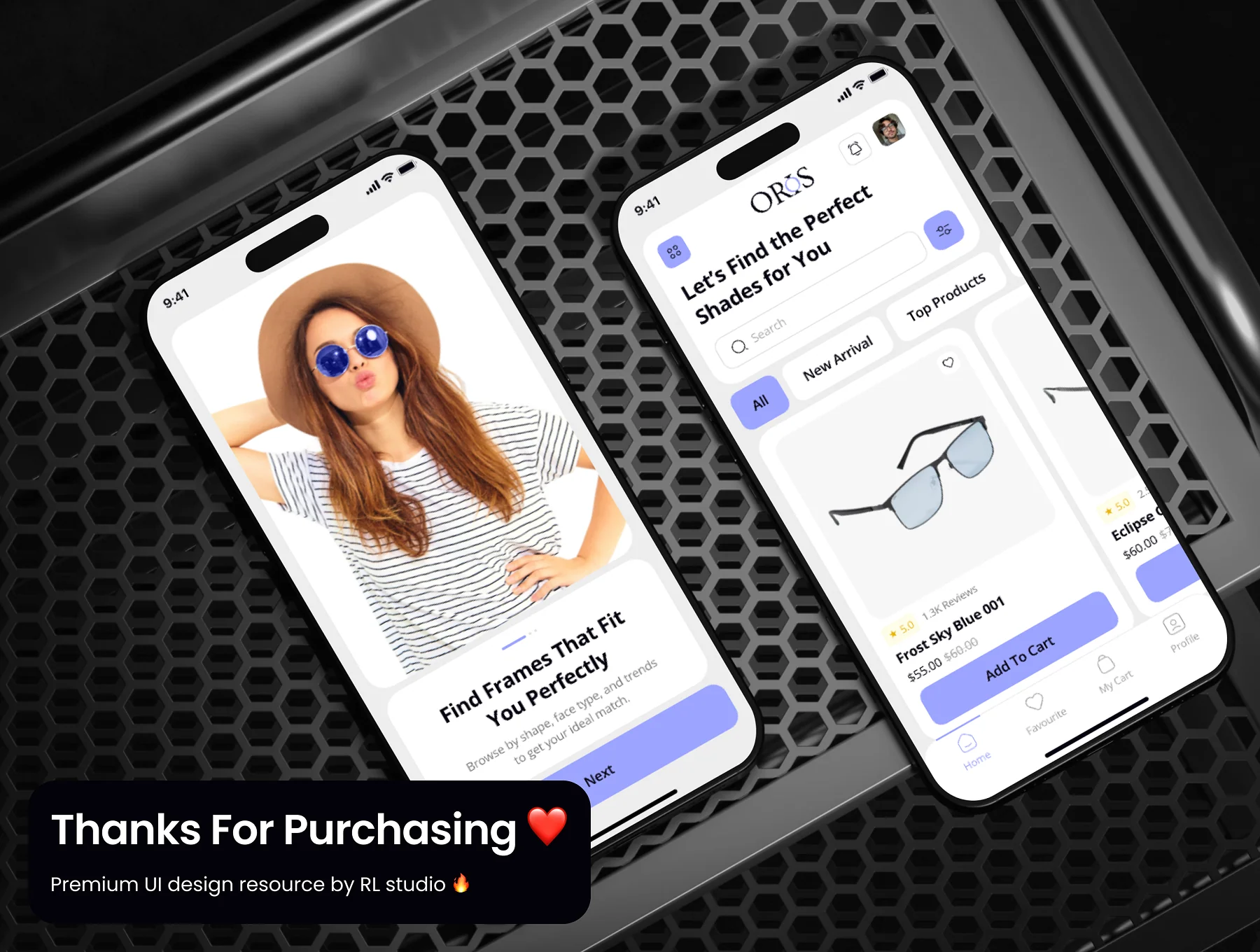 ORIOS - Sunglasses Ecommerce App UI Kit 10