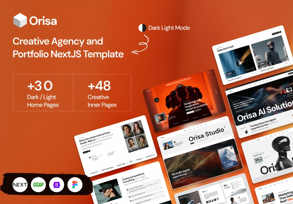 Orisa - Creative Agency & Portfolio NextJS Template