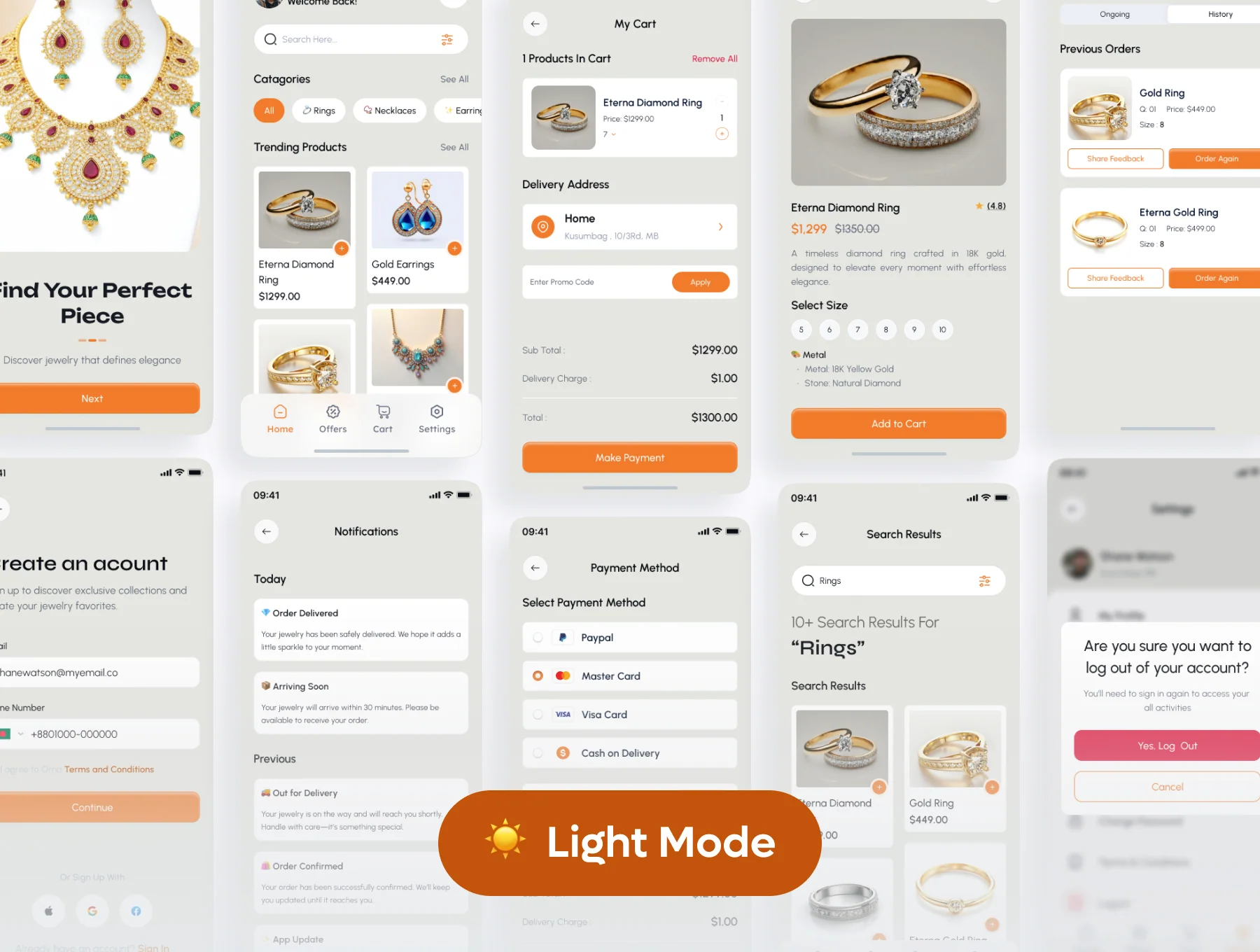 Orna – Jewelry App UI Kit 2
