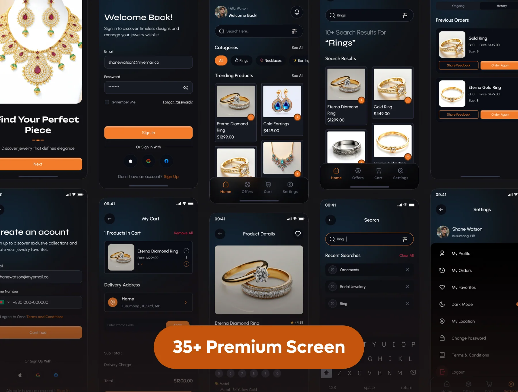 Orna – Jewelry App UI Kit 4