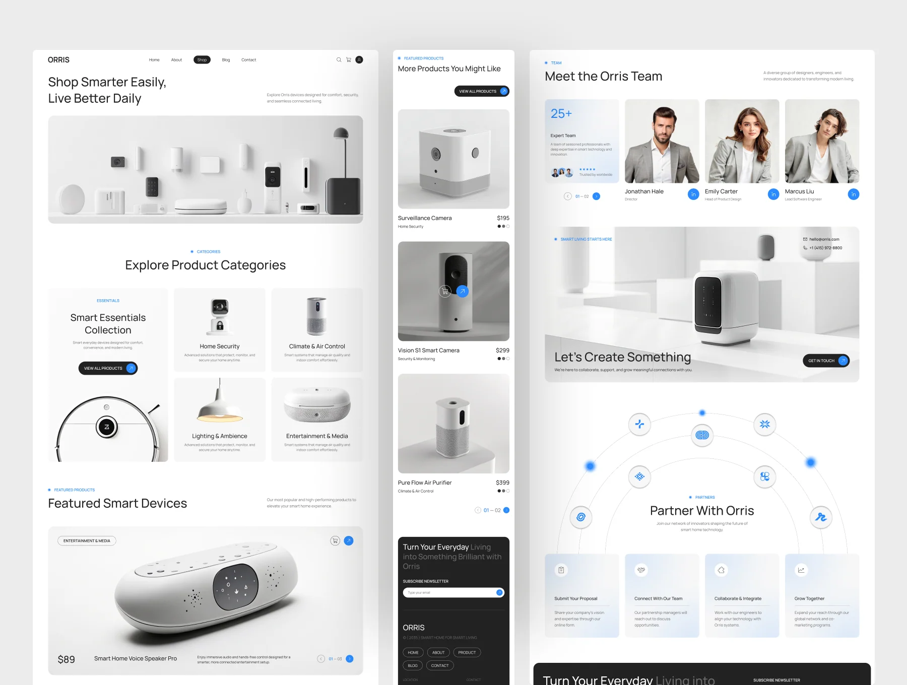 Orris - Smart Home Website UI Figma Template 2