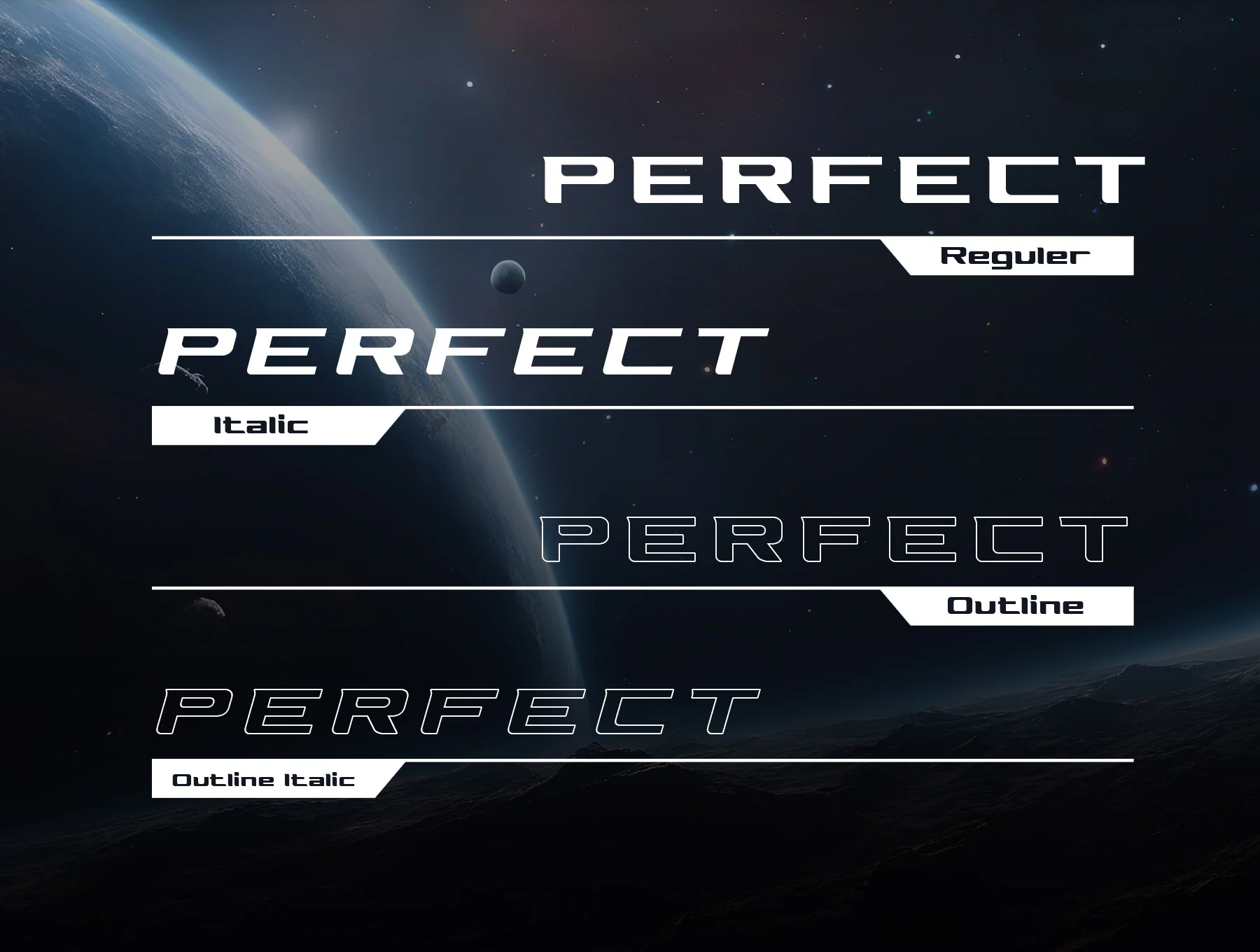 Elsone  Futuristic Font 4