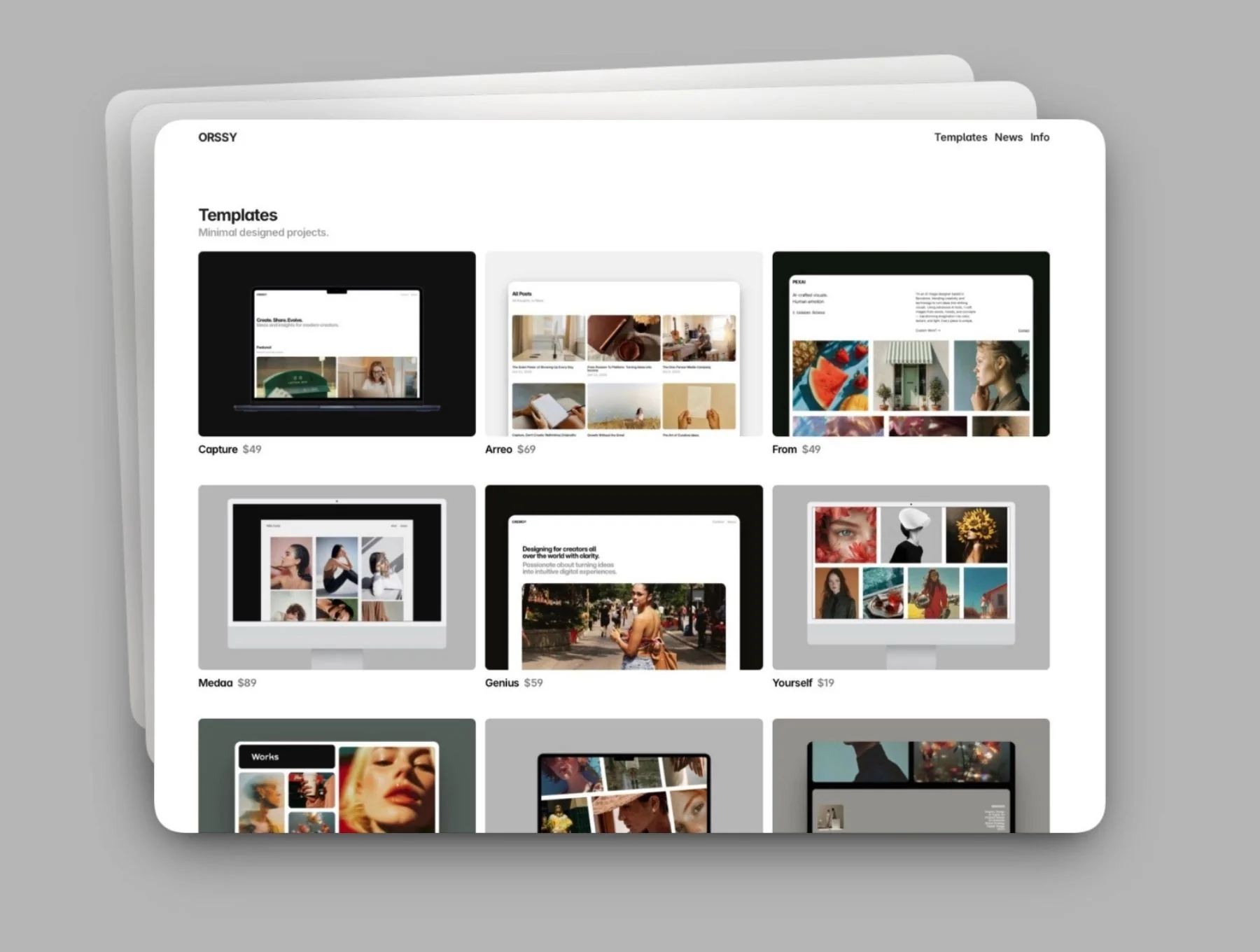 Orssy — Clean Portfolio Framer Template 2