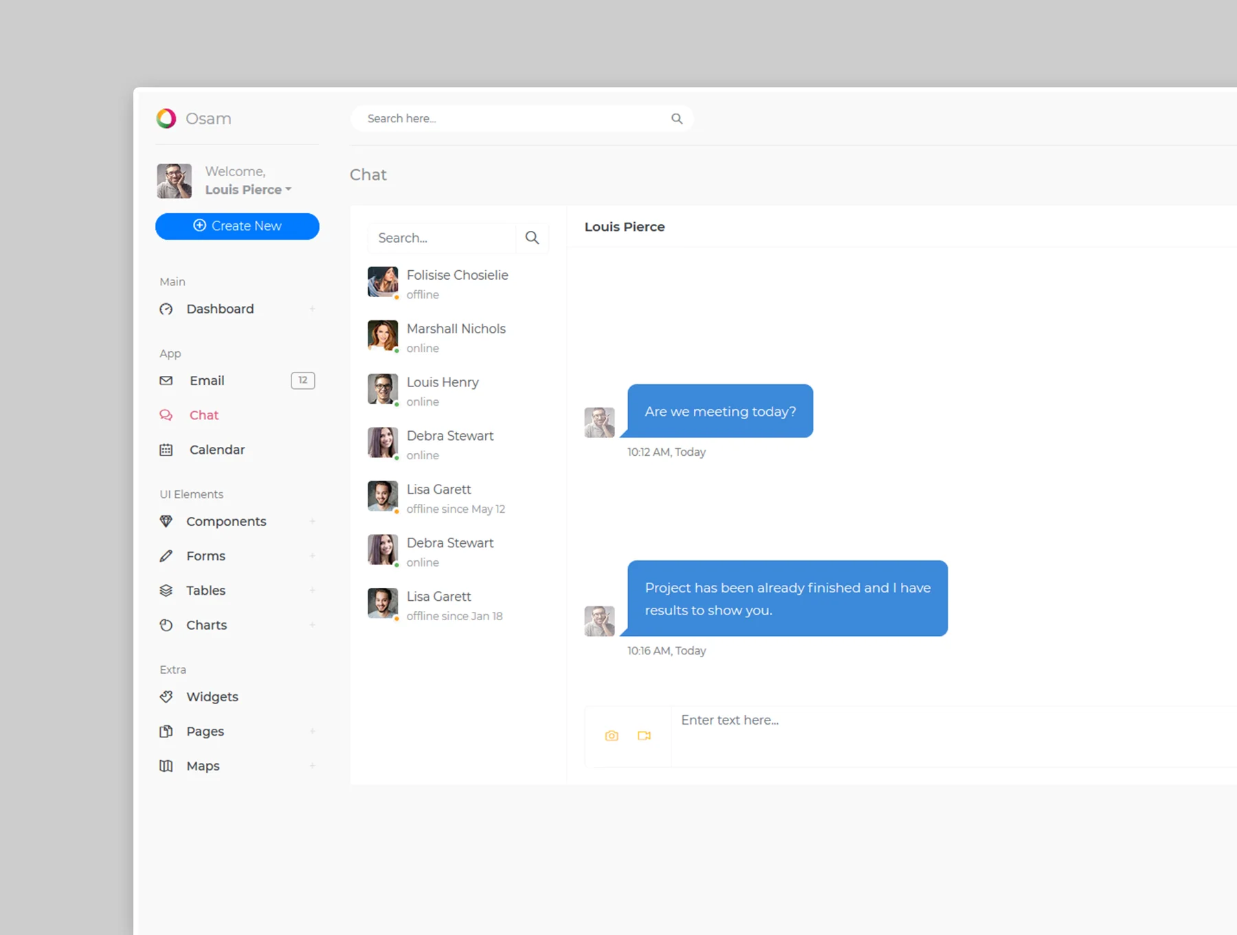 Osam - Bootstrap Admin Dashboard UI kit 4
