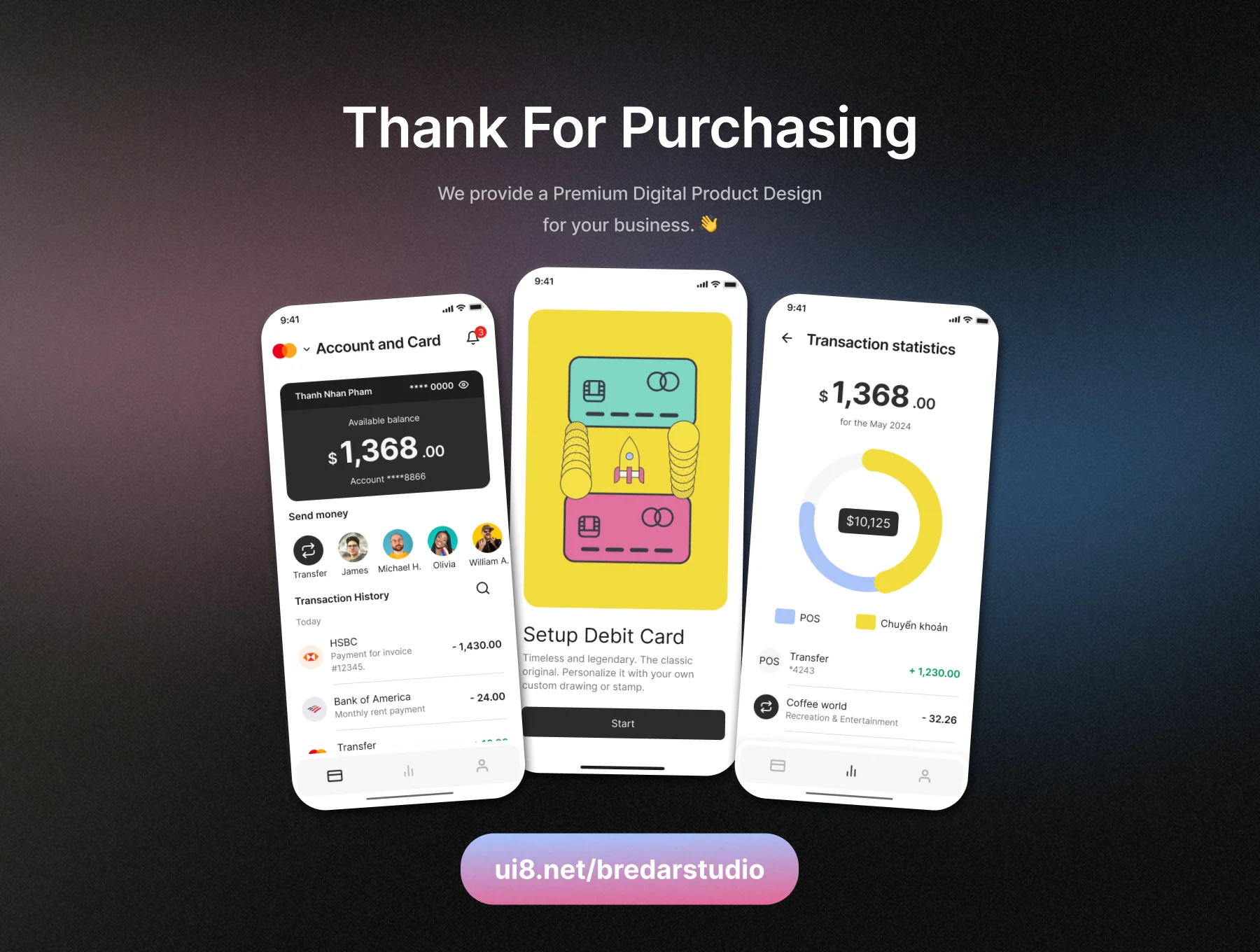 OSea Banking - Finance Mobile App - UI KIT 6