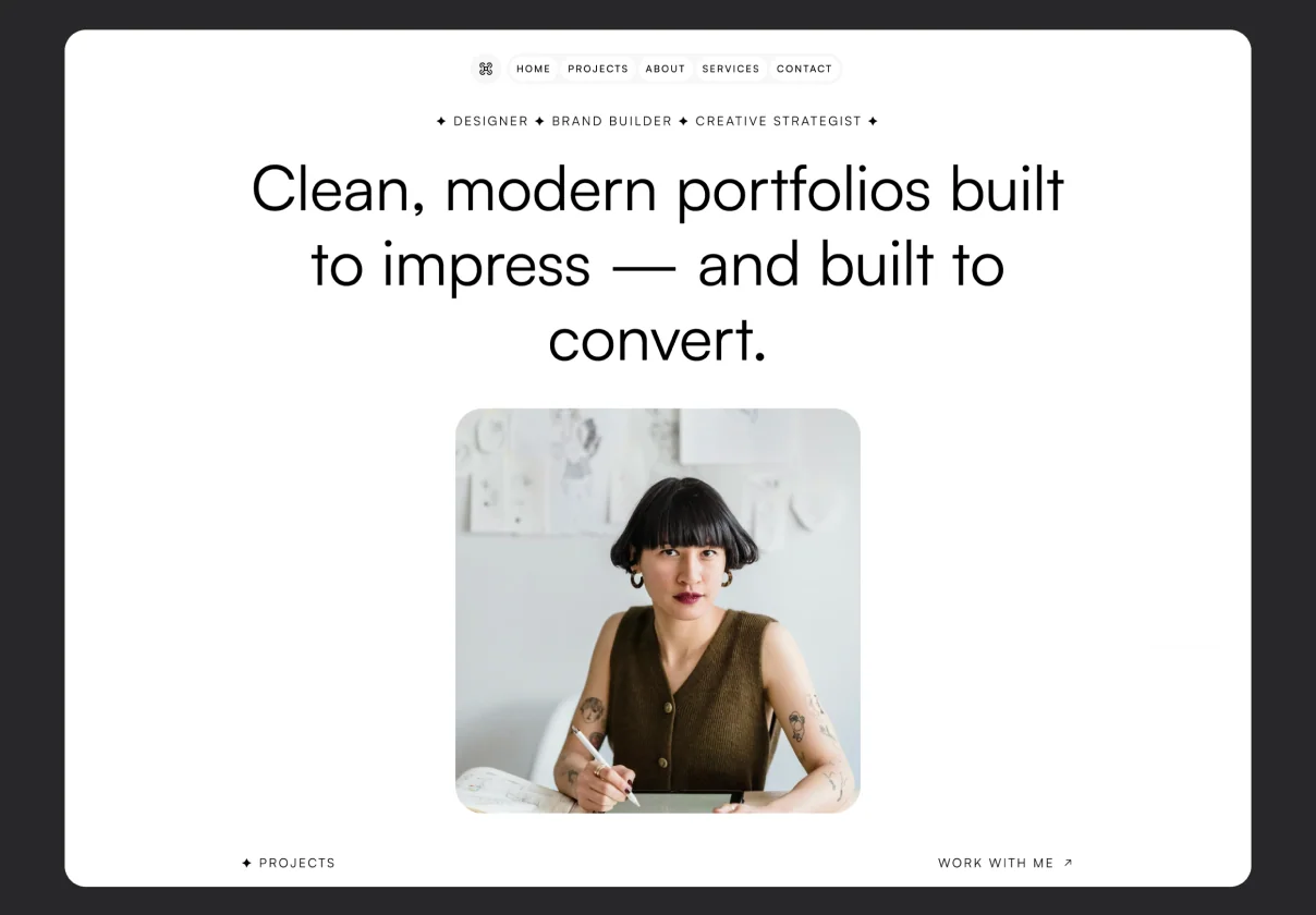 Osei - Minimal Portfolio Framer Template