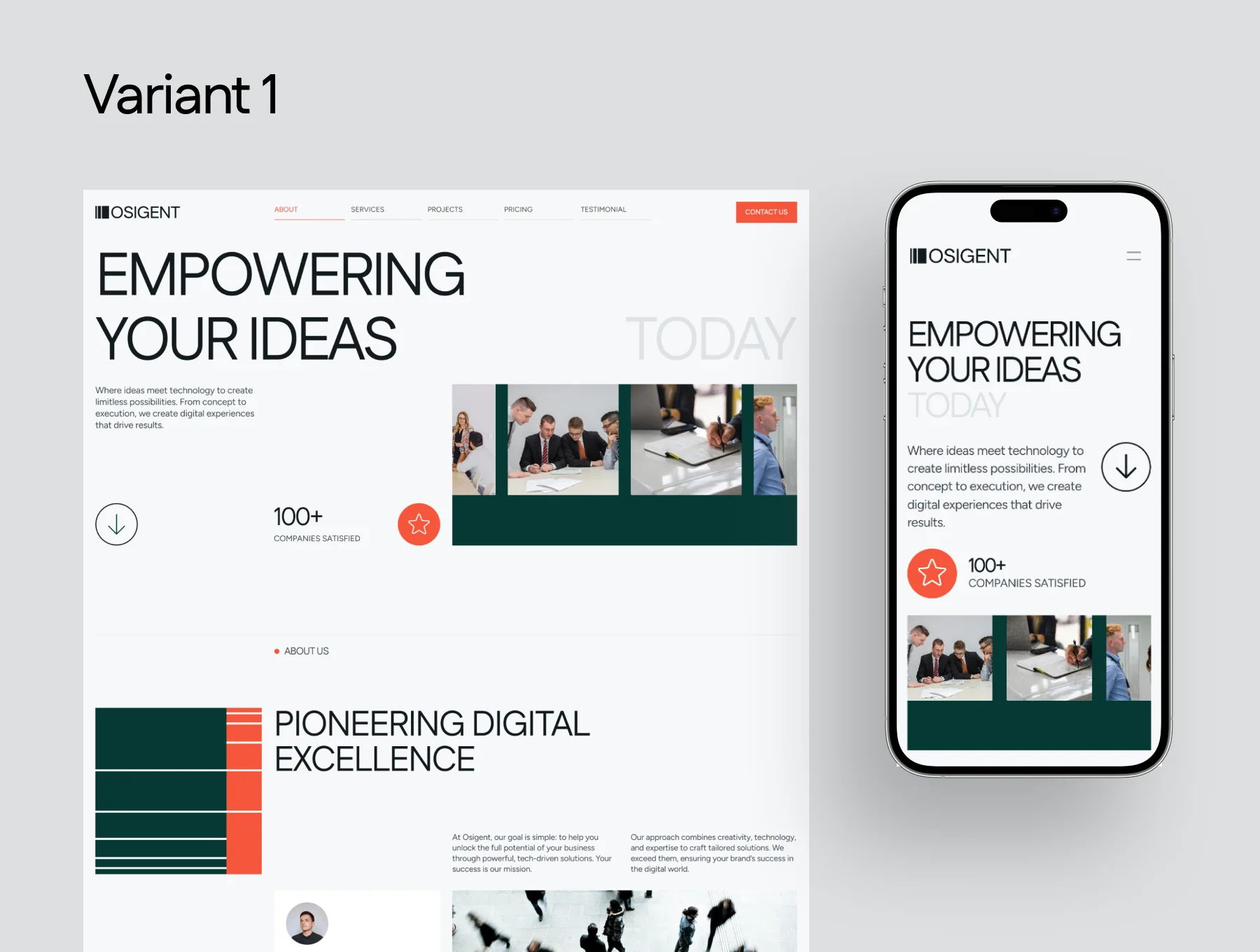 Osigent - Business Agency Website Template 3