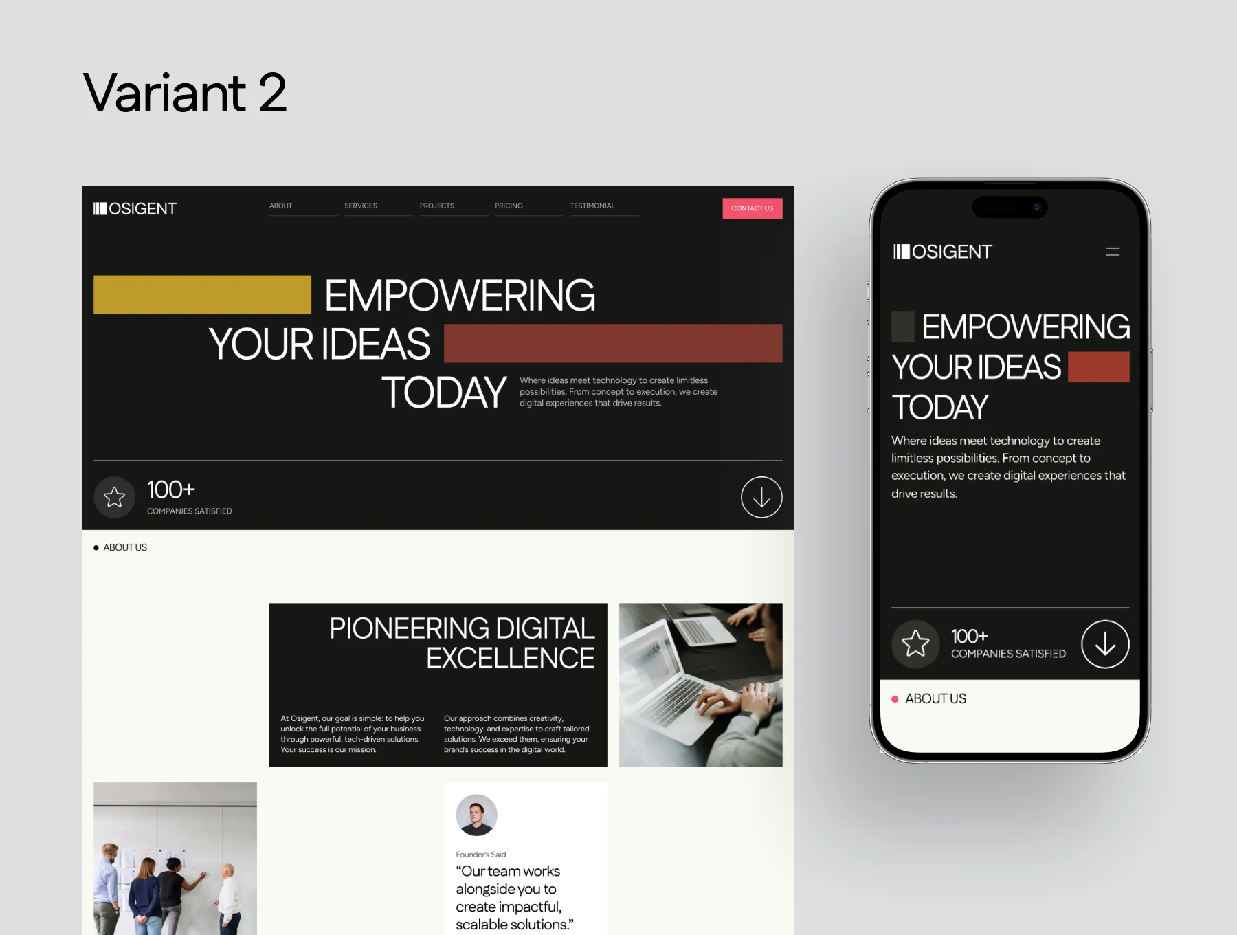 Osigent - Business Agency Website Template 4