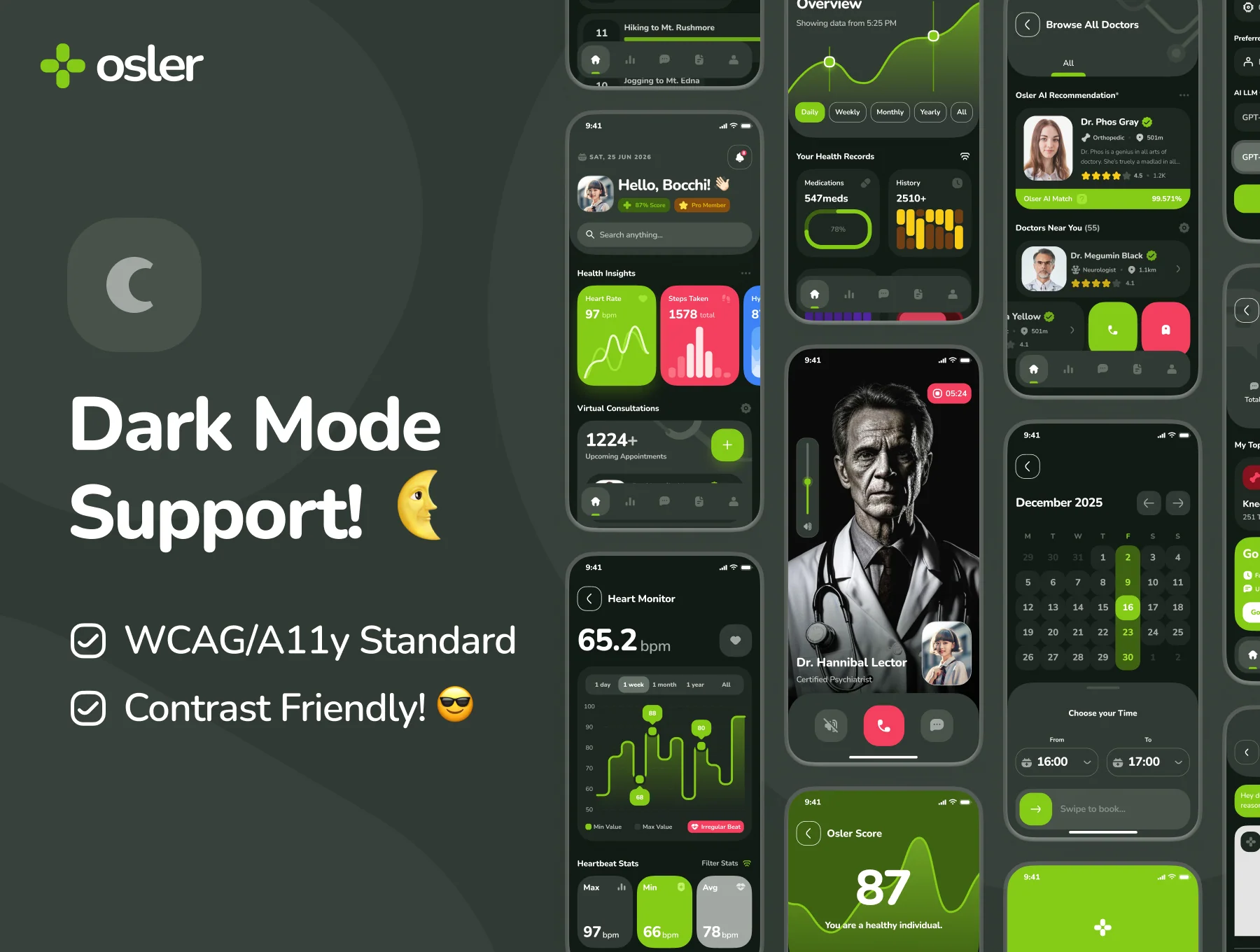 osler UI Kit: AI Telehealth & Telemedicine App 4