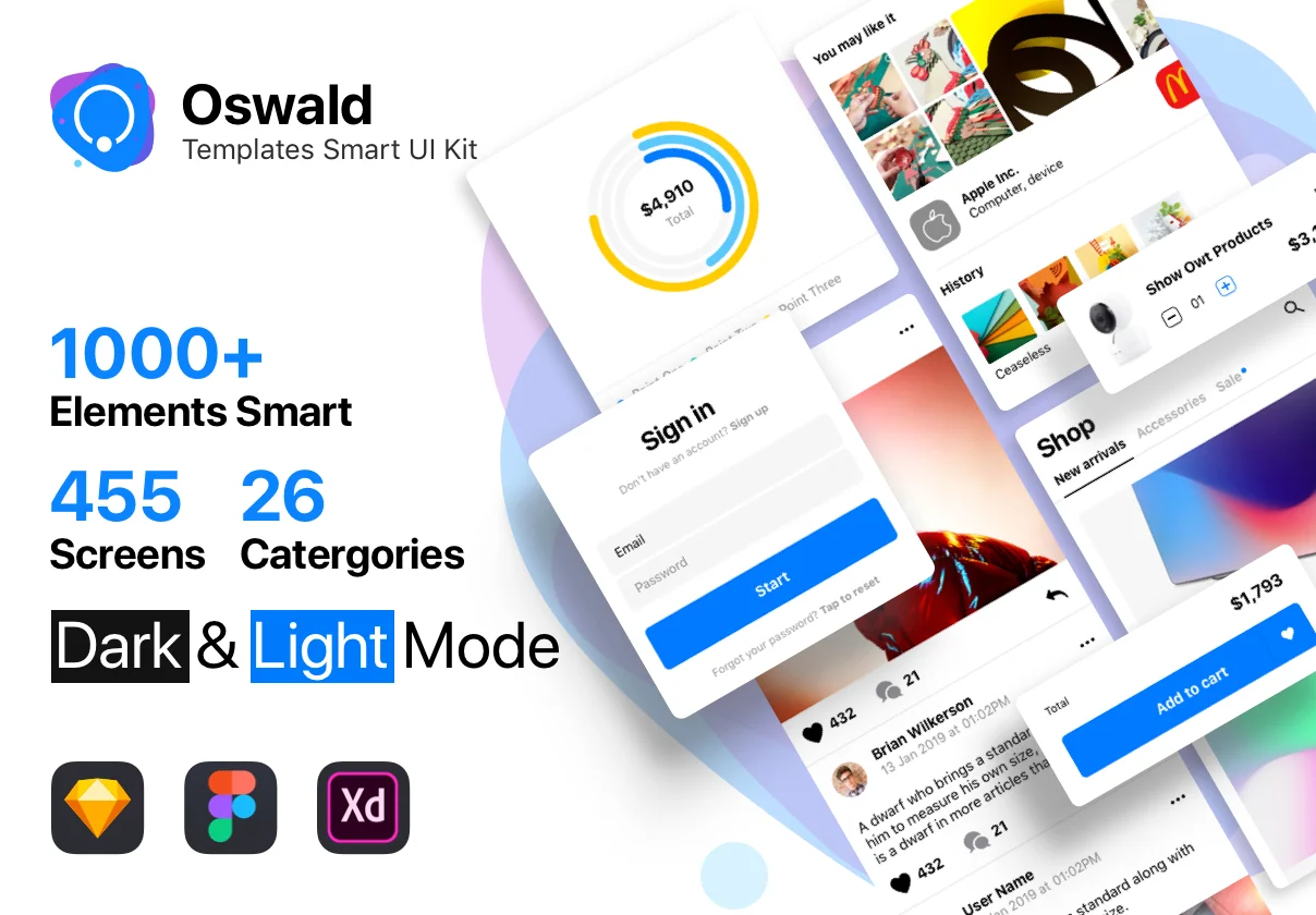 Oswald - Templates Smart UI Kit