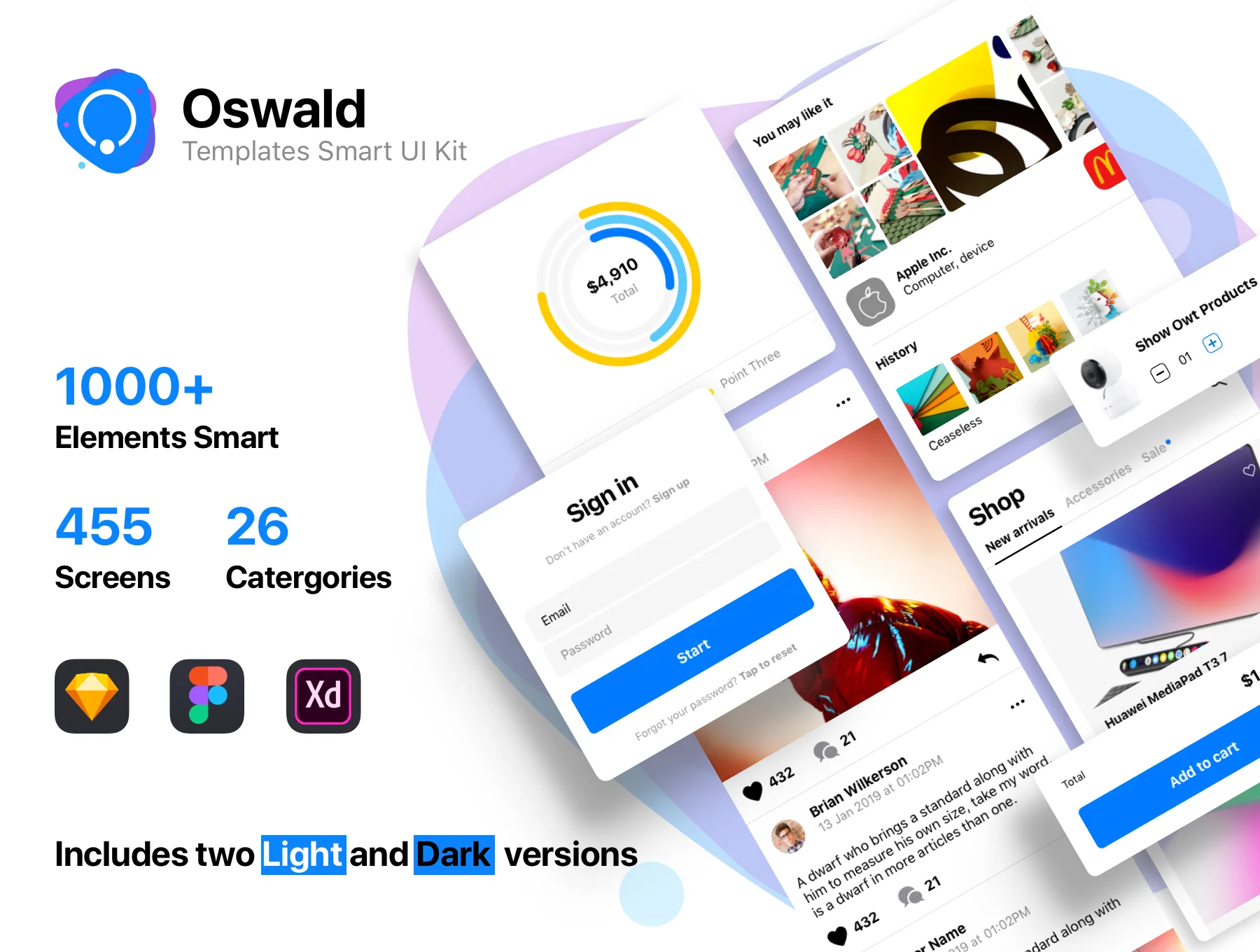 Oswald - Templates Smart UI Kit