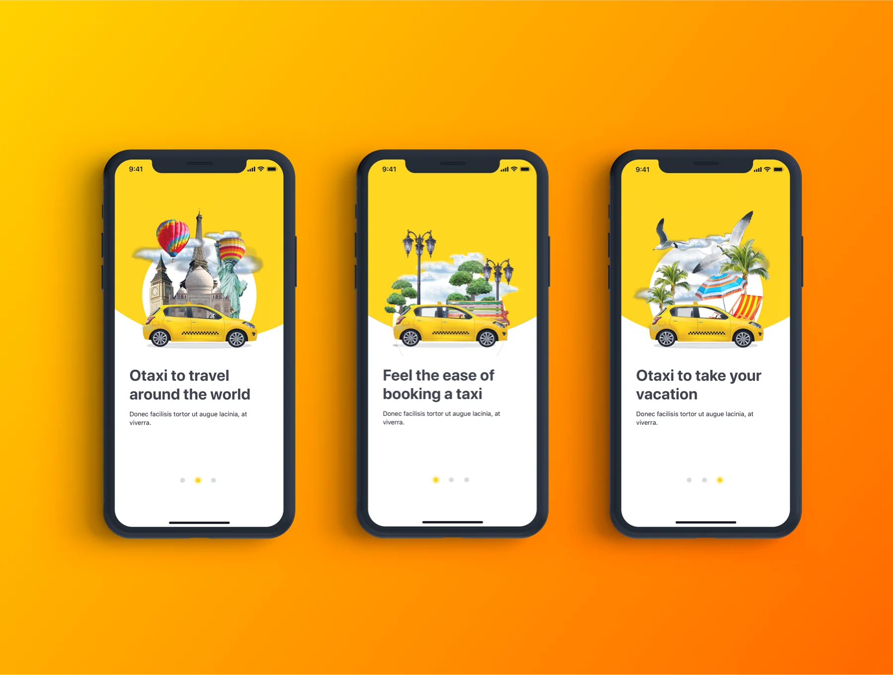 Otaxi Mobile UI Kit 5