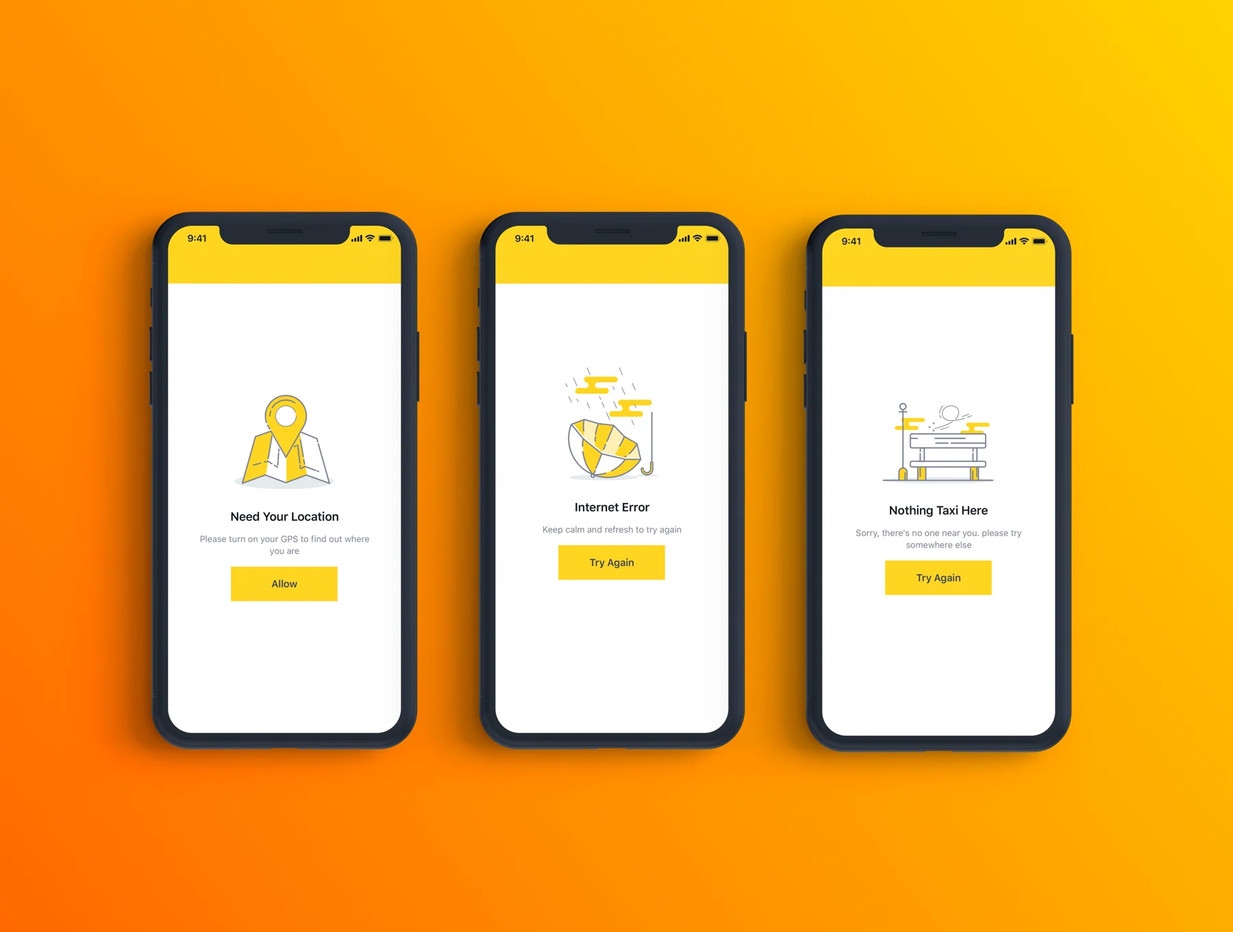 Otaxi Mobile UI Kit 6