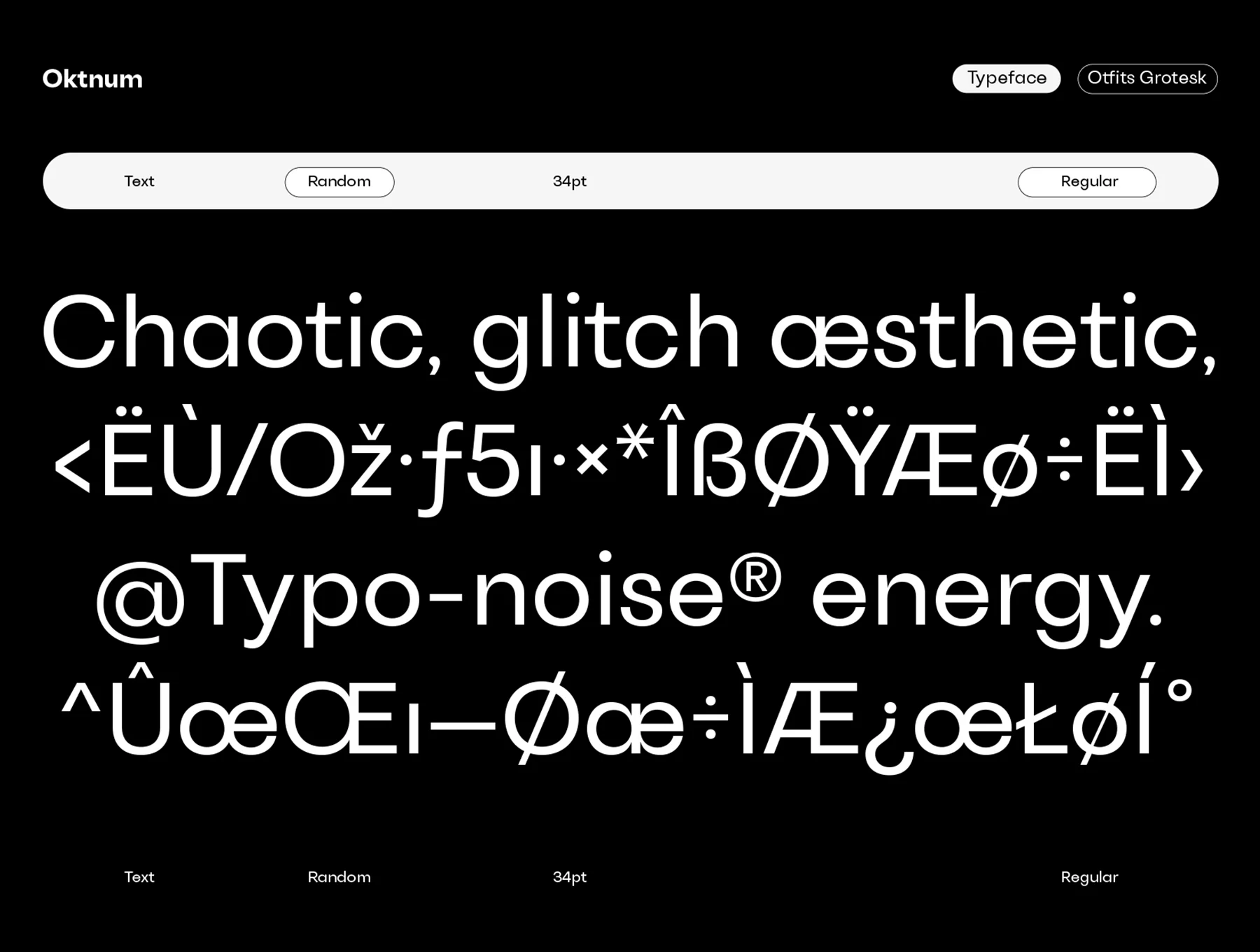 Otfits Grotesk Display Typeface 14