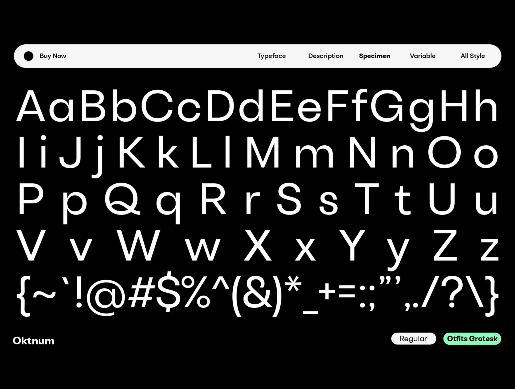 Otfits Grotesk Display Typeface 15