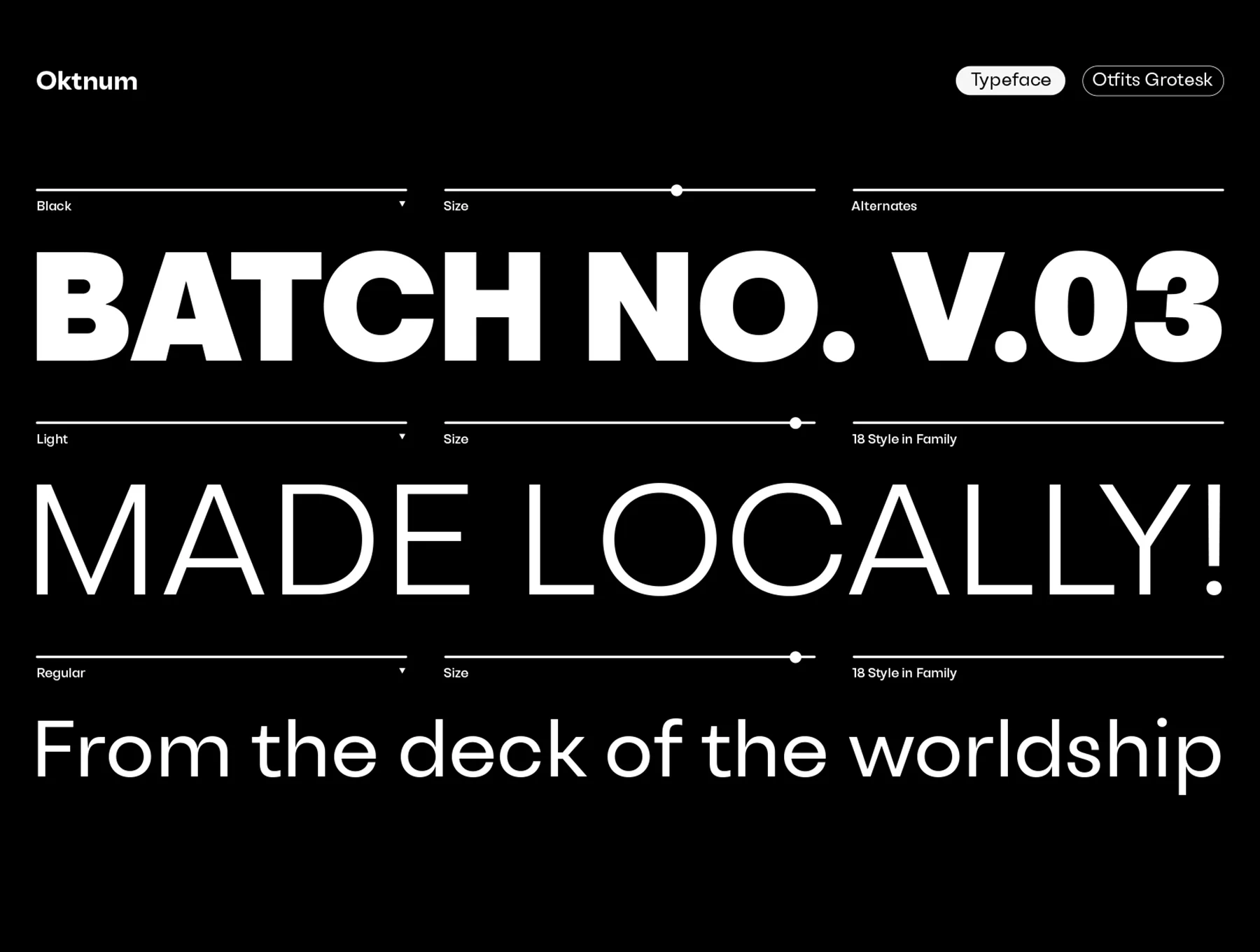 Otfits Grotesk Display Typeface 3