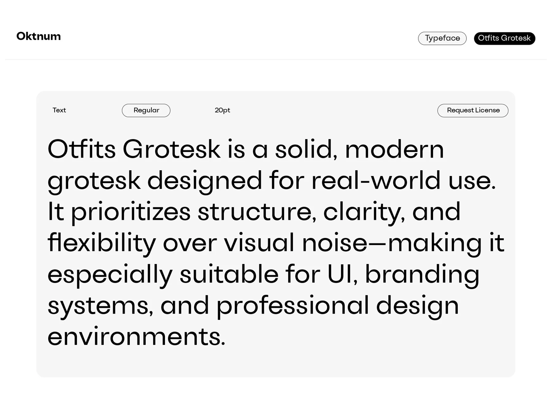 Otfits Grotesk Display Typeface 5