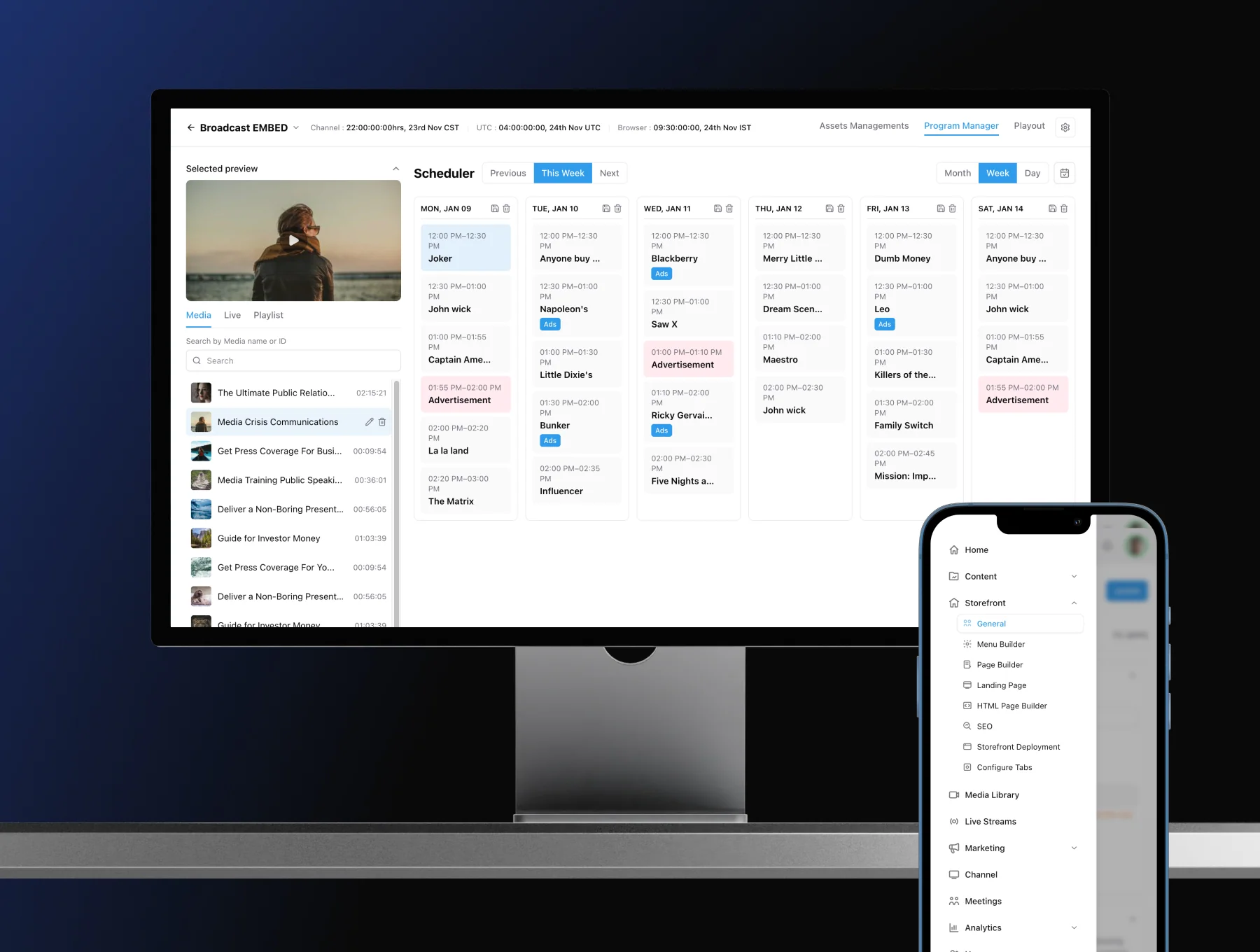OTT Storefront Dashboard – React Admin UI 6