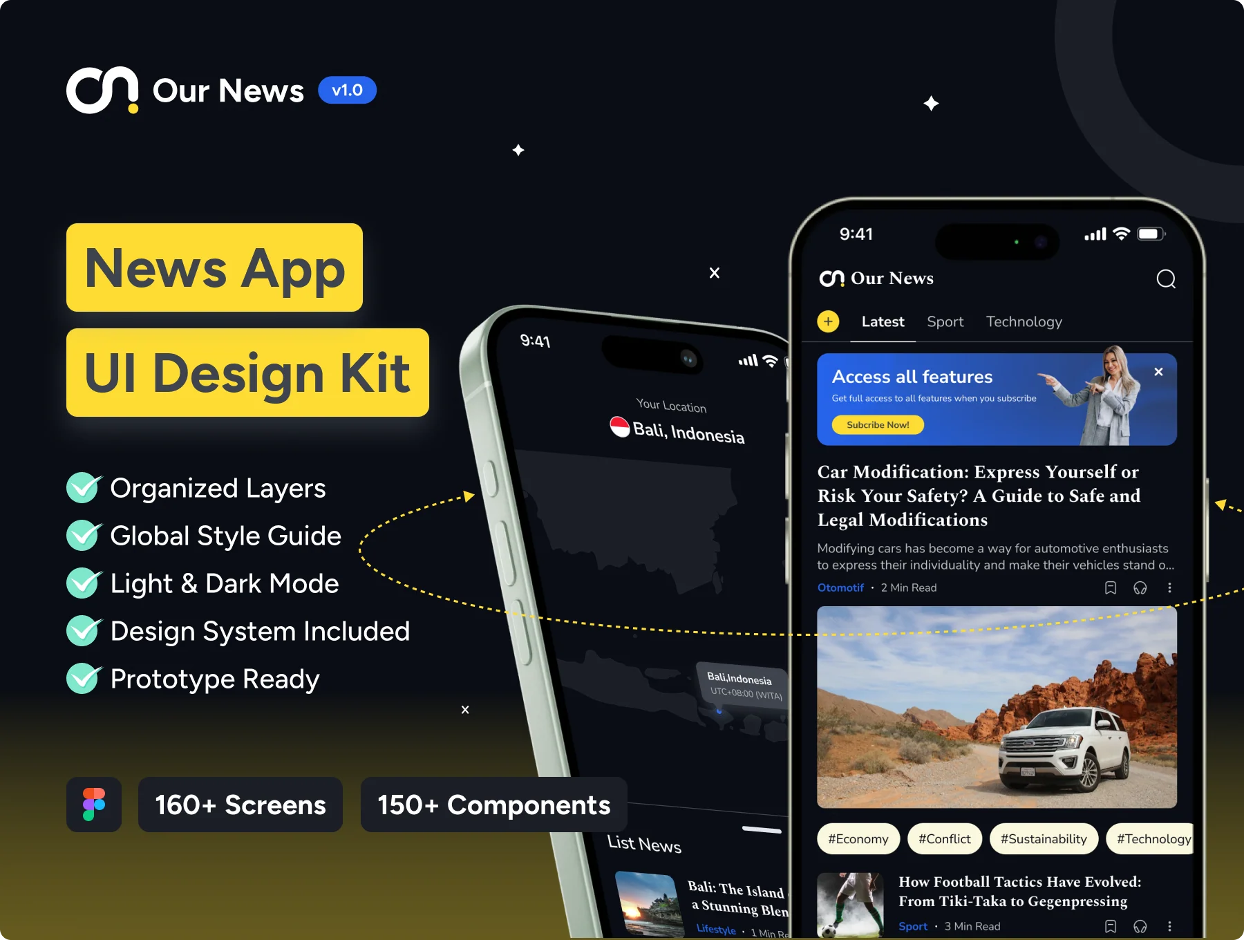 Our News - News App UI Kit