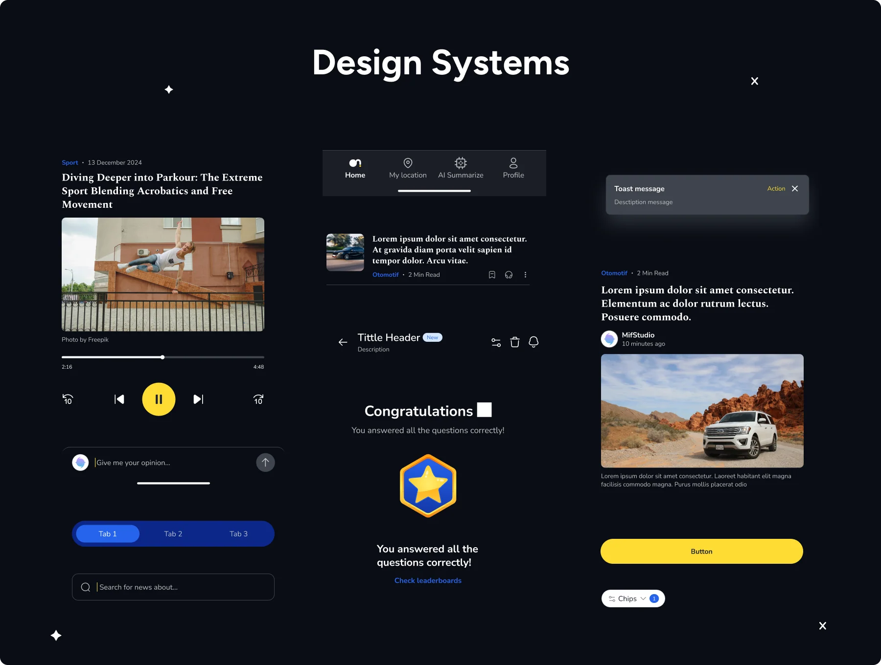 Our News - News App UI Kit 3