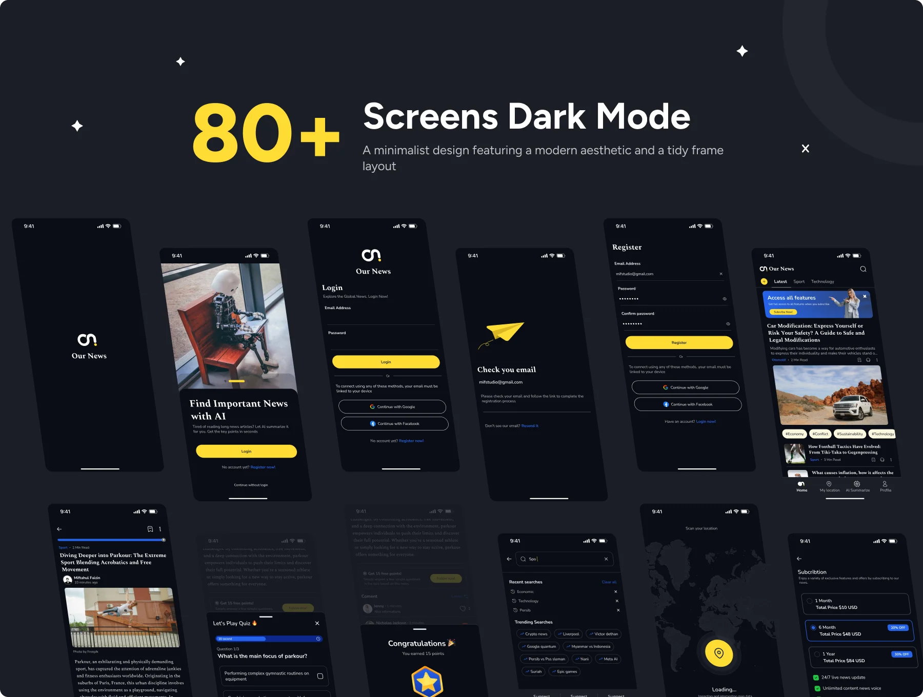 Our News - News App UI Kit 7