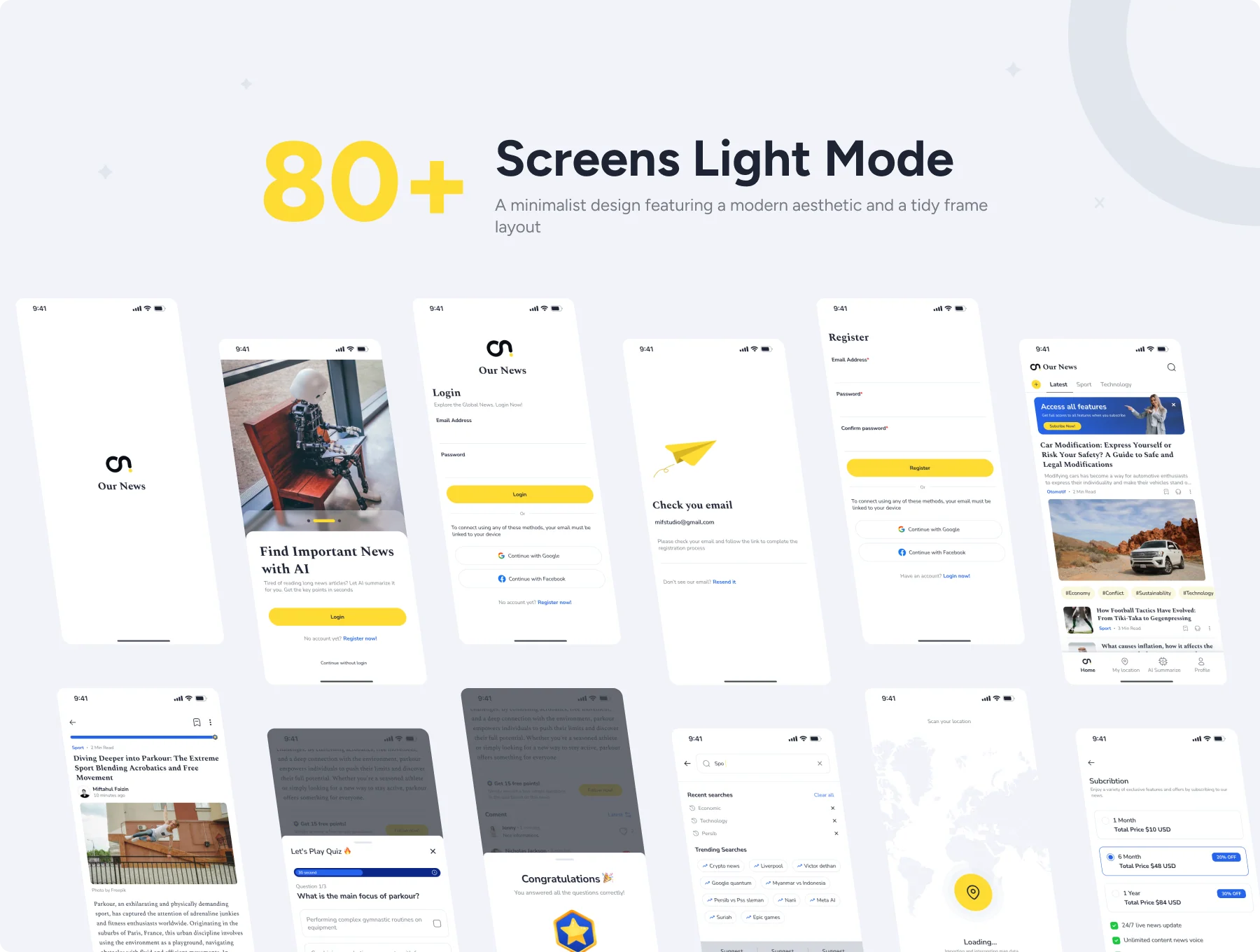 Our News - News App UI Kit 8