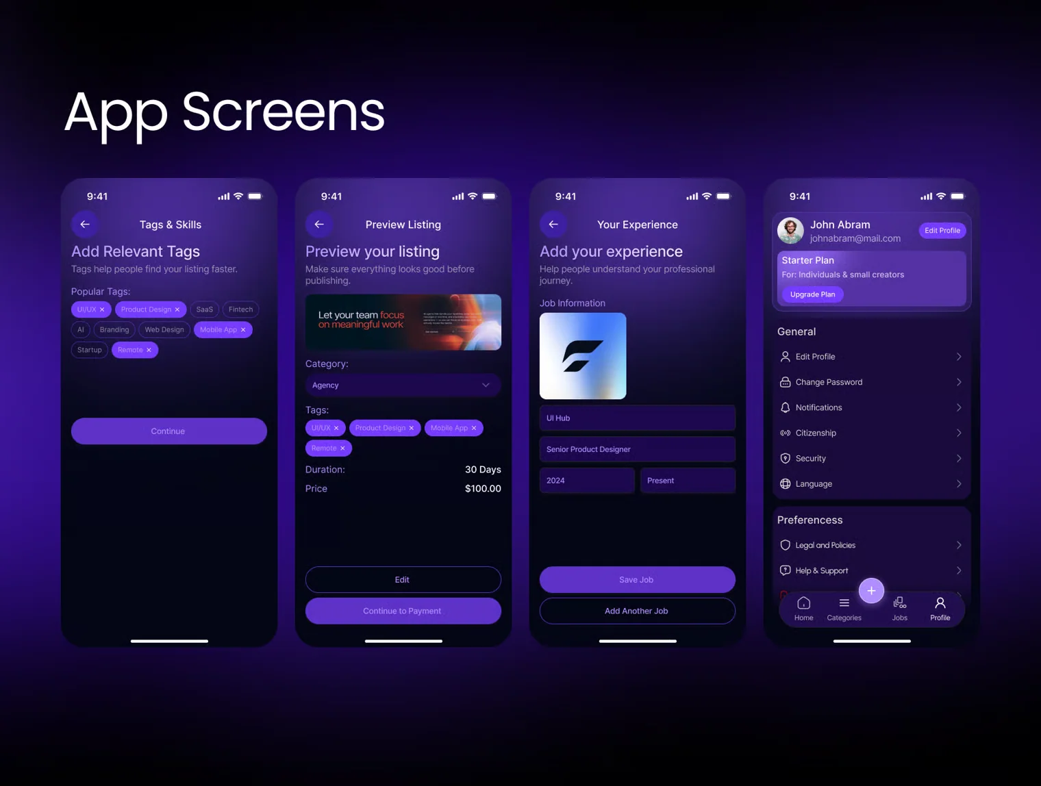 Outbid Rank- Smart Listing Directory Mobile App Figma UI Kit 4